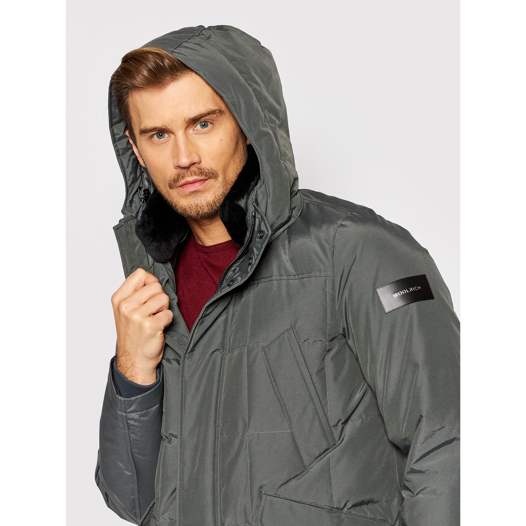 Woolrich Зимно яке Blizzard CFWOOU0490MRUT0001 Сив Regular Fit - Pepit.bg