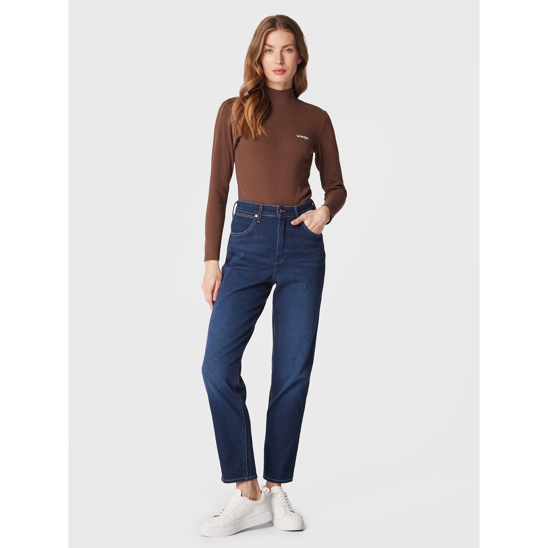 Wrangler Боди W7ZNDVXEP 112320750 Кафяв Regular Fit - Pepit.bg