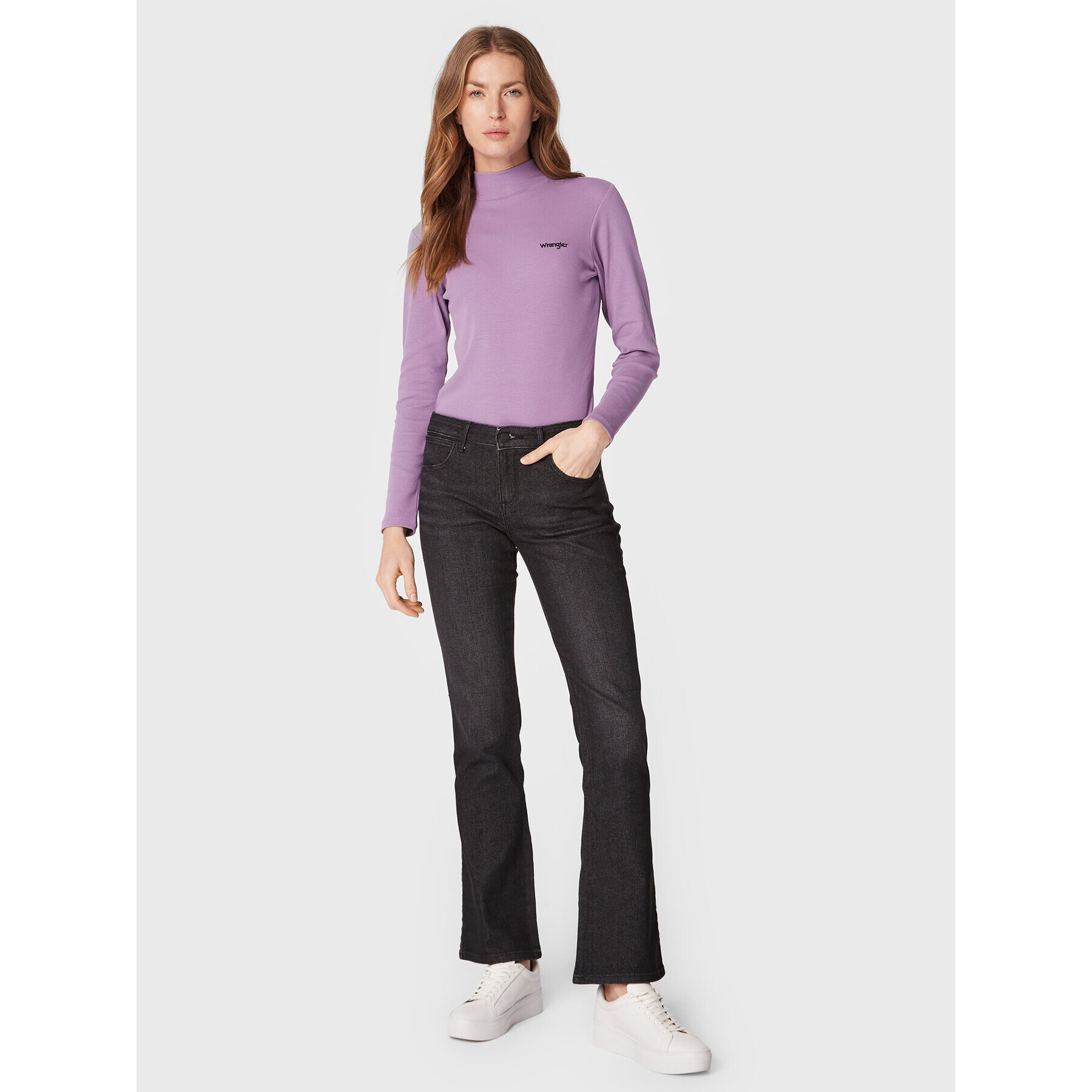 Wrangler Боди W7ZNDVXWW 112320762 Виолетов Slim Fit - Pepit.bg