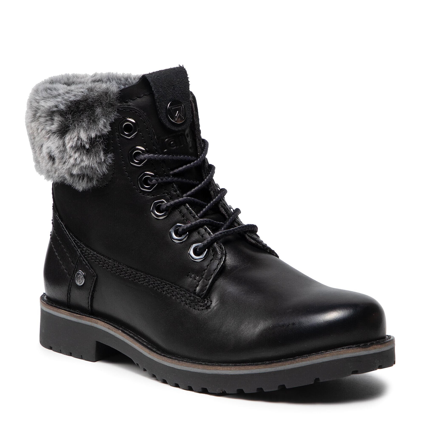 Wrangler Боти Alaska Leather WL12523A Черен - Pepit.bg
