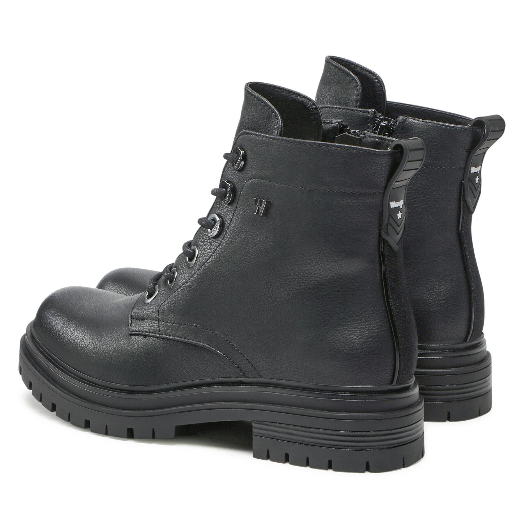 Wrangler Боти Courtney Lace WL22612A Черен - Pepit.bg