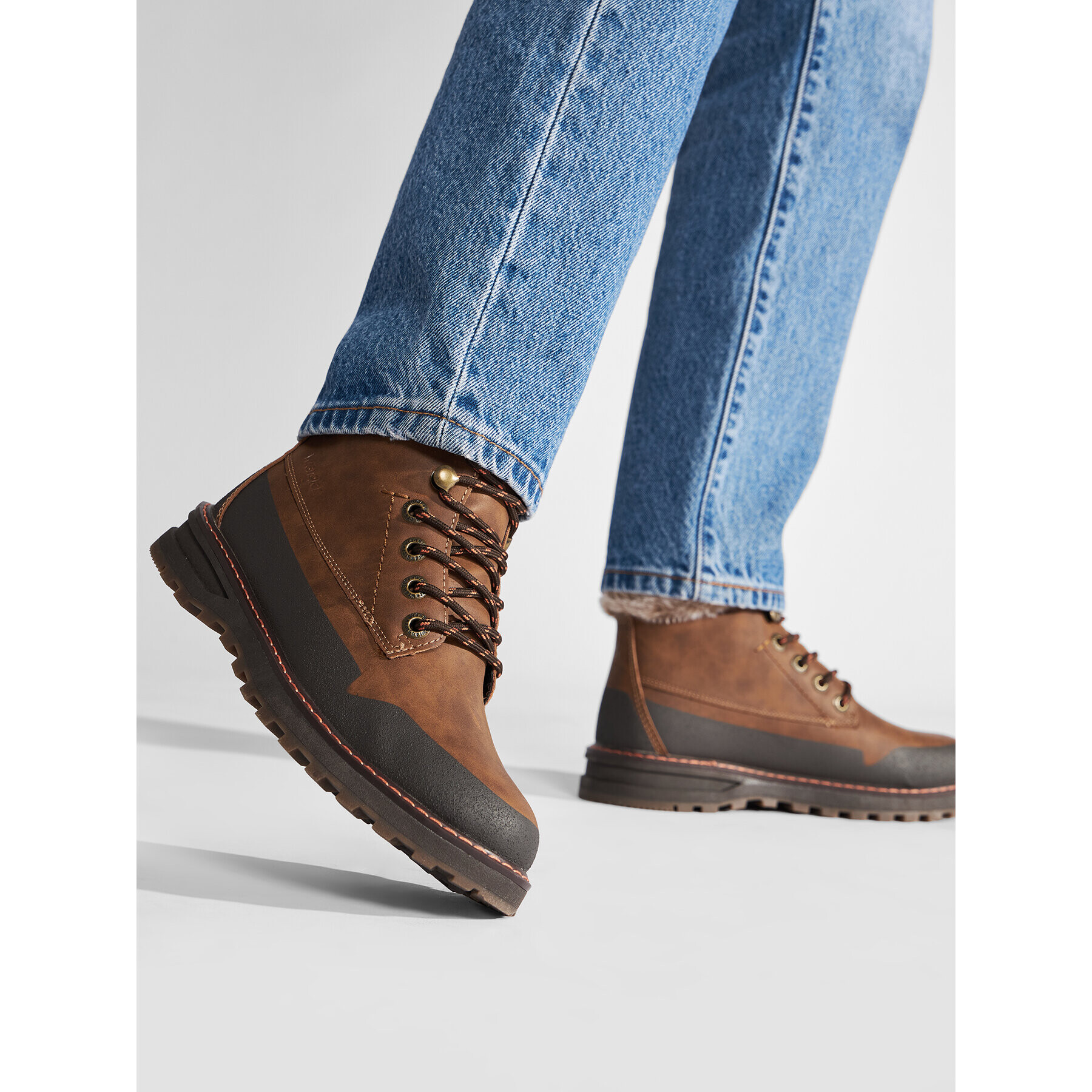 Wrangler Боти Mitchell Boot WL22510A Кафяв - Pepit.bg