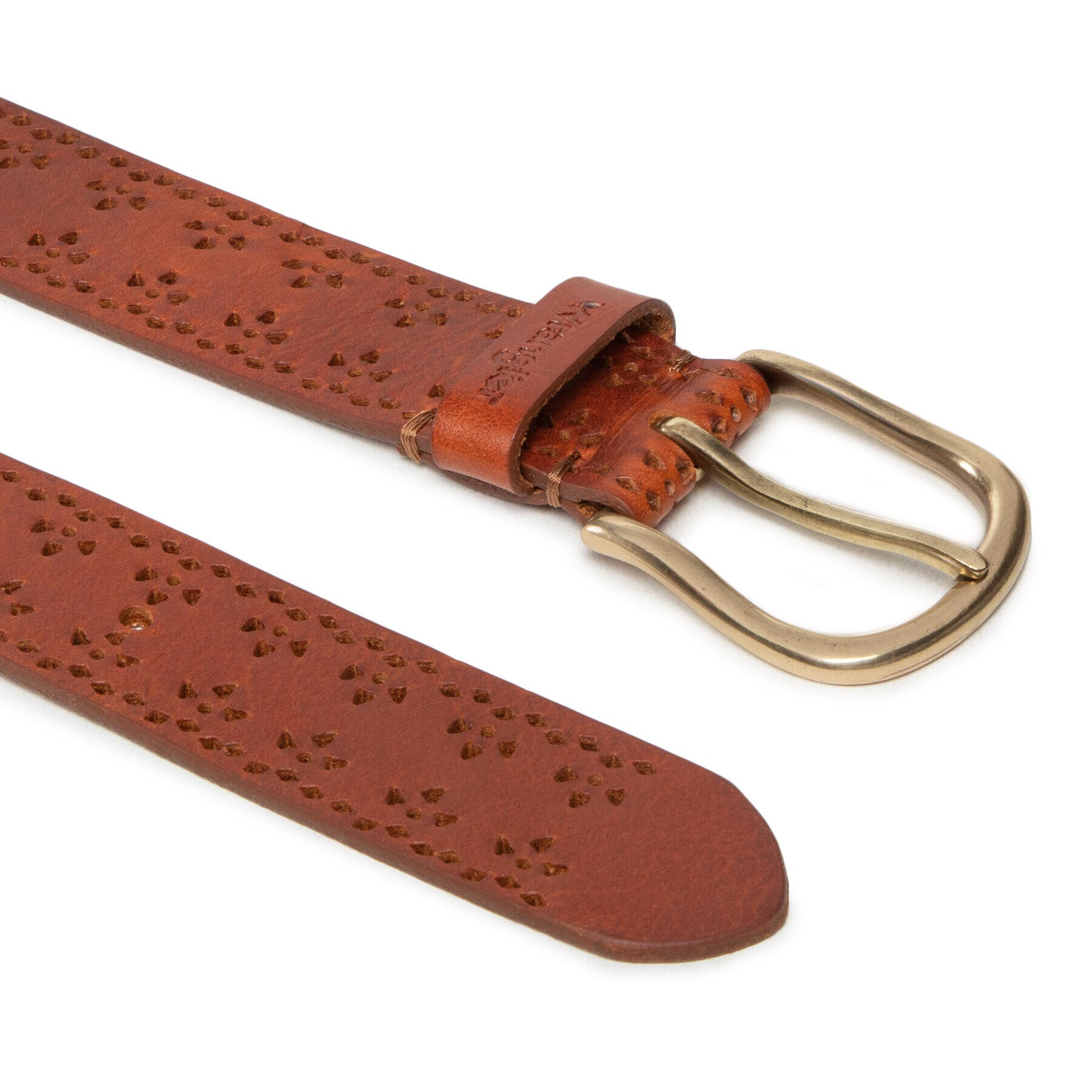 Wrangler Дамски колан Perforated Belt W0J5U1X81 Кафяв - Pepit.bg