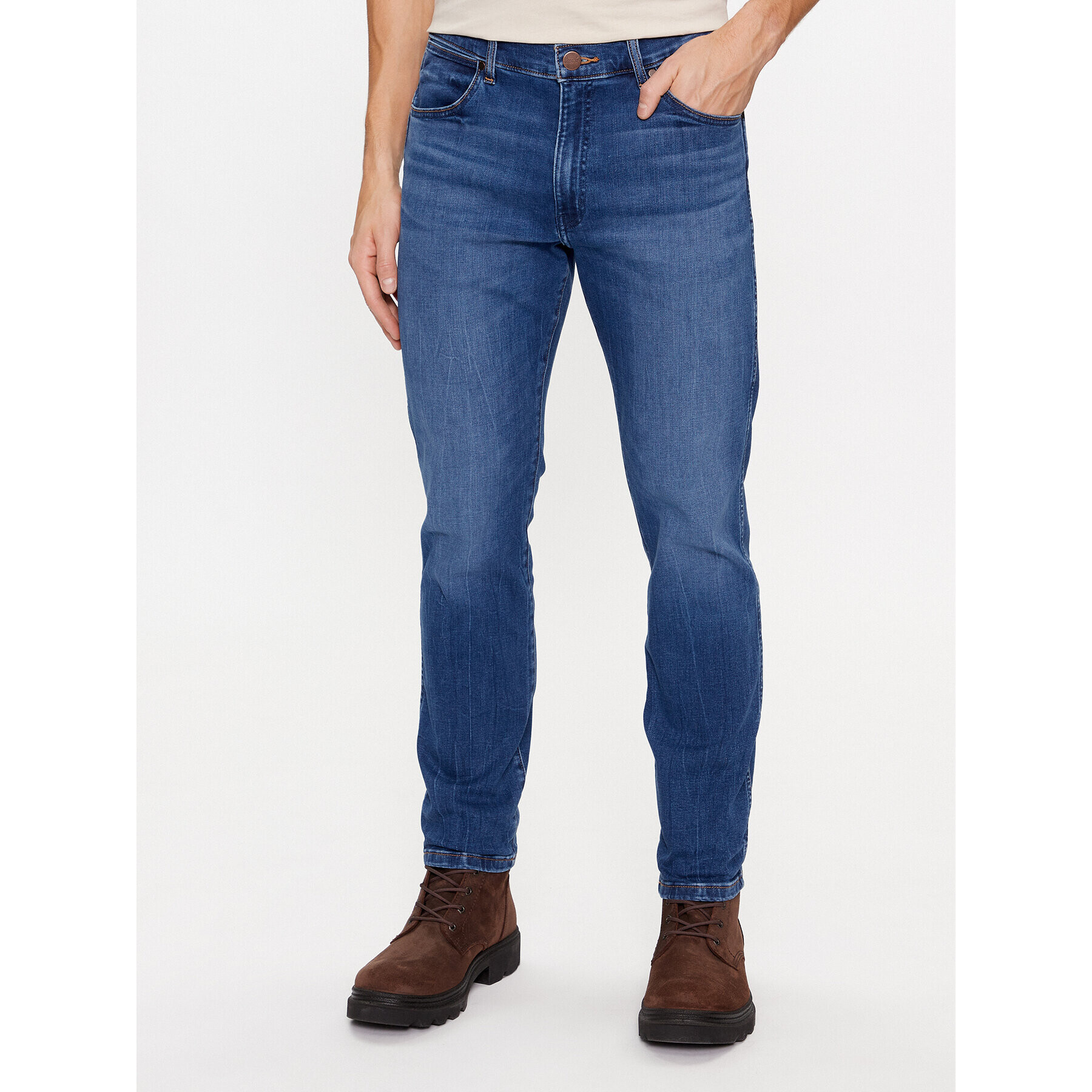Wrangler Дънки Larston 112341422 Син Slim Fit - Pepit.bg