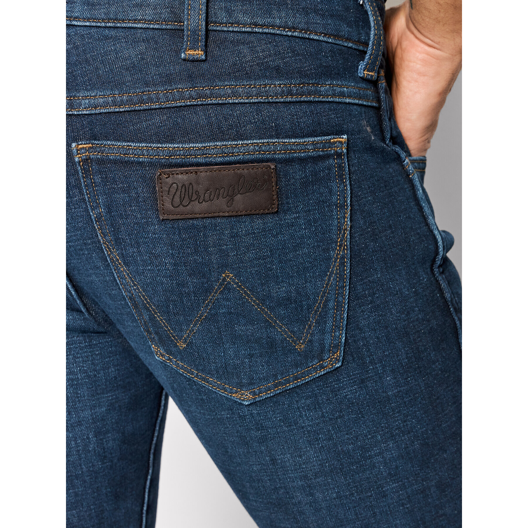 Wrangler Дънки Larston W18S28292 Тъмносин Slim Fit - Pepit.bg