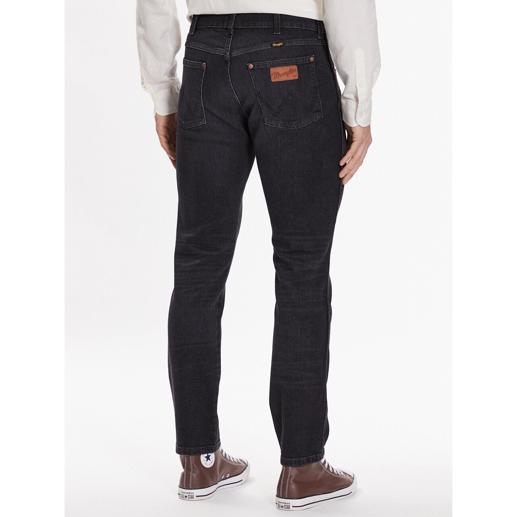 Wrangler Дънки Larston W18SEHXV6 112337510 Черен Slim Fit - Pepit.bg