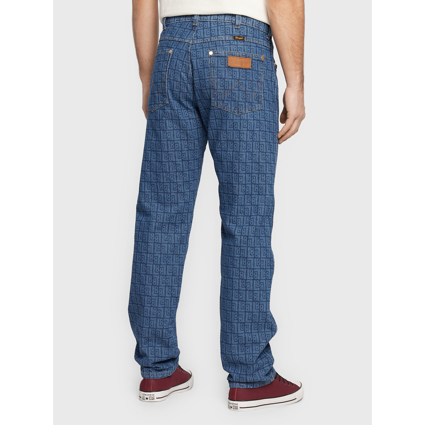 Wrangler Дънки LEON BRIDGES Frontier In All Over Laser W16VCB31Y 112328335 Син Regular Fit - Pepit.bg