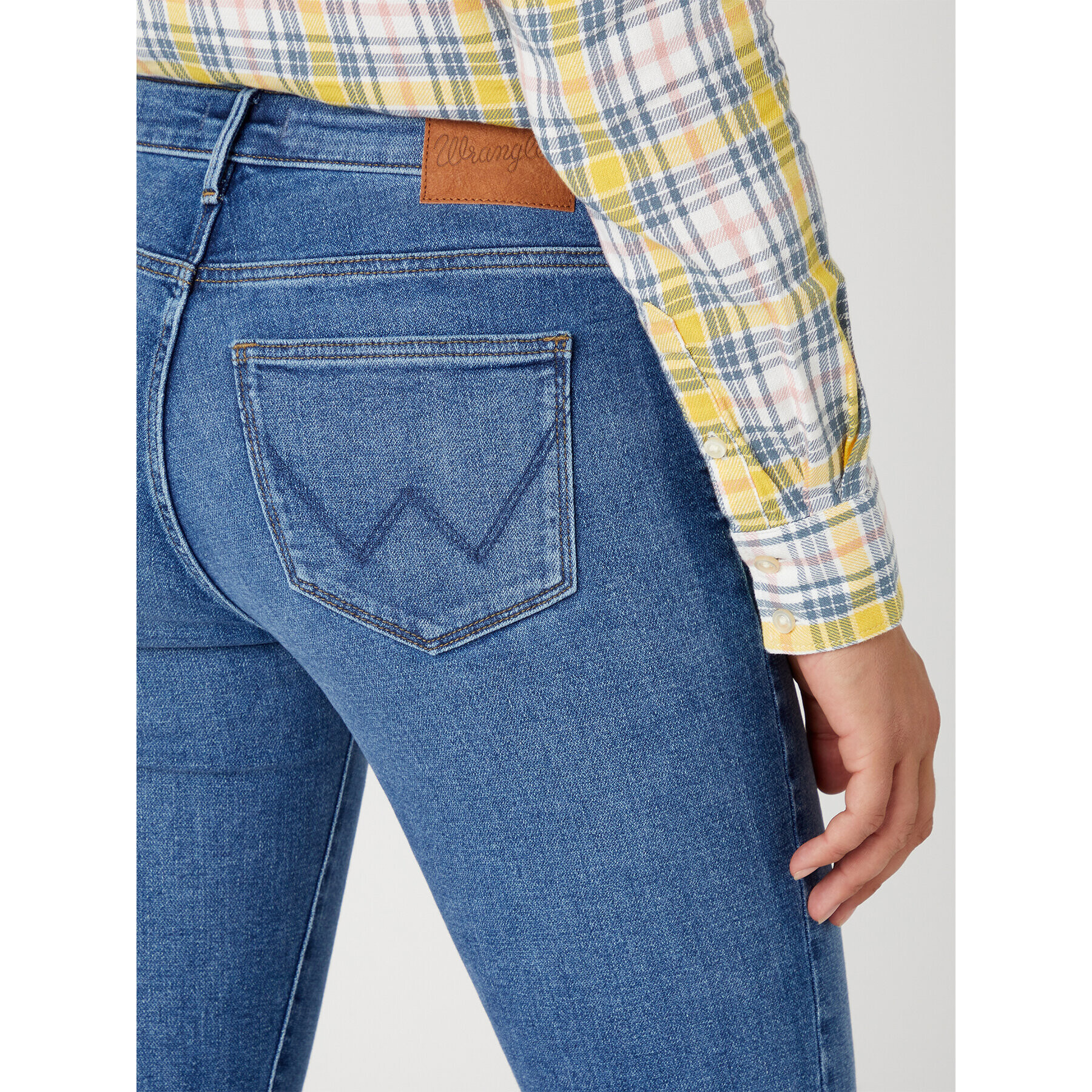 Wrangler Дънки Skinny 615 W28K4736Y 112332349 Син Skinny Fit - Pepit.bg