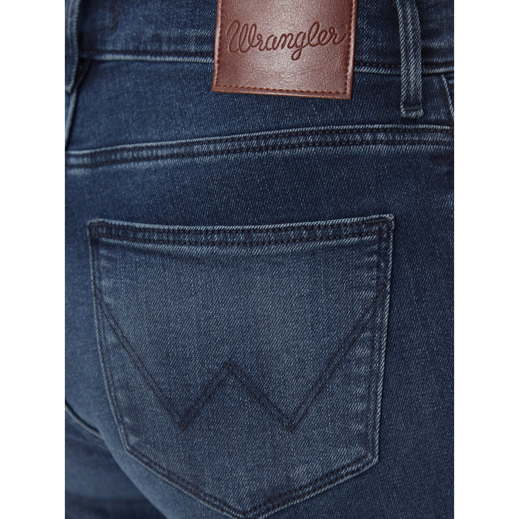 Wrangler Дънки Straight Christina 112342794 Тъмносин Regular Fit - Pepit.bg