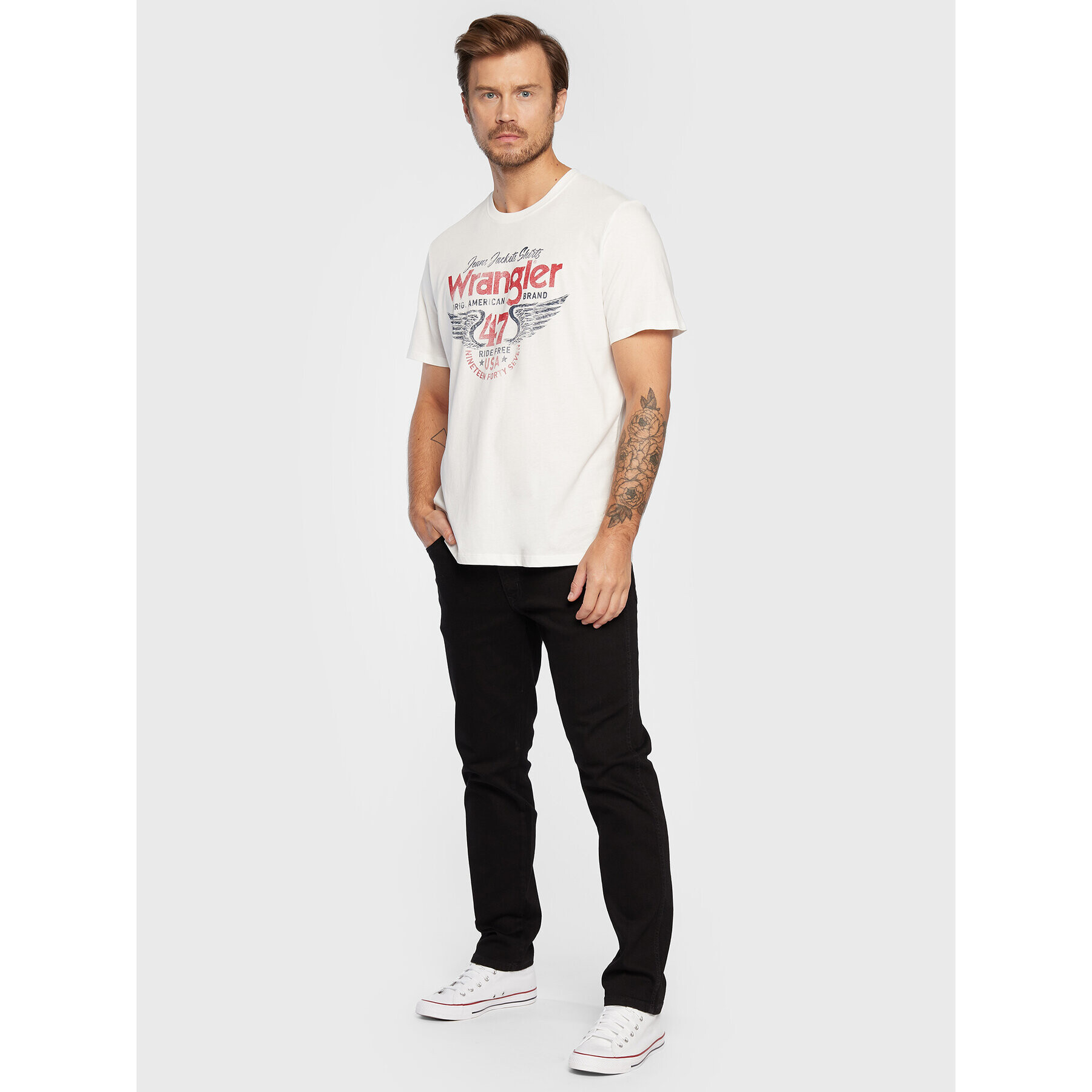 Wrangler Дънки Texas W12SHP19A Черен Slim Fit - Pepit.bg