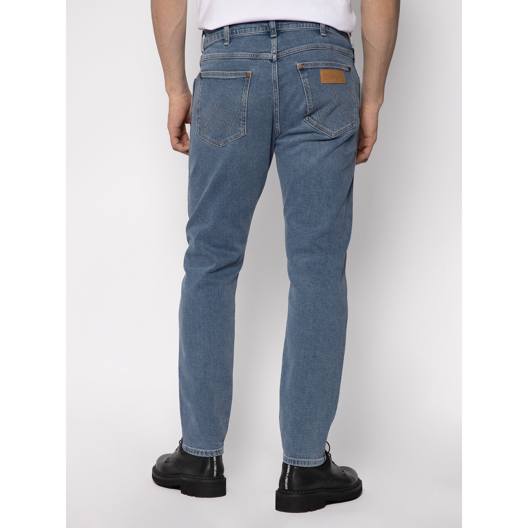 Wrangler Дънки тип Regular Fit Slider W18RKP34F Син Tapered Fit - Pepit.bg