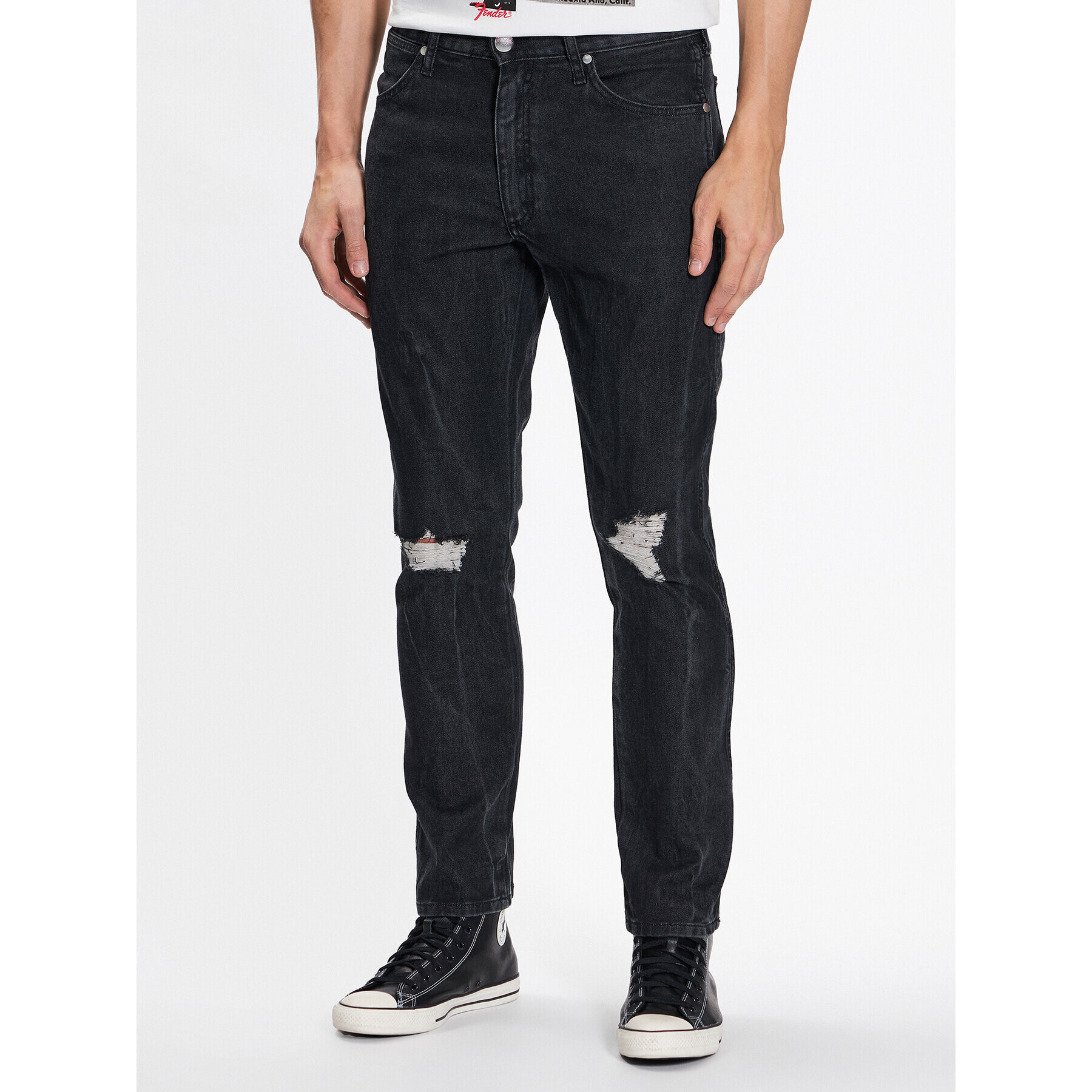 Wrangler Дънки W18S3018O Черен Slim Fit - Pepit.bg