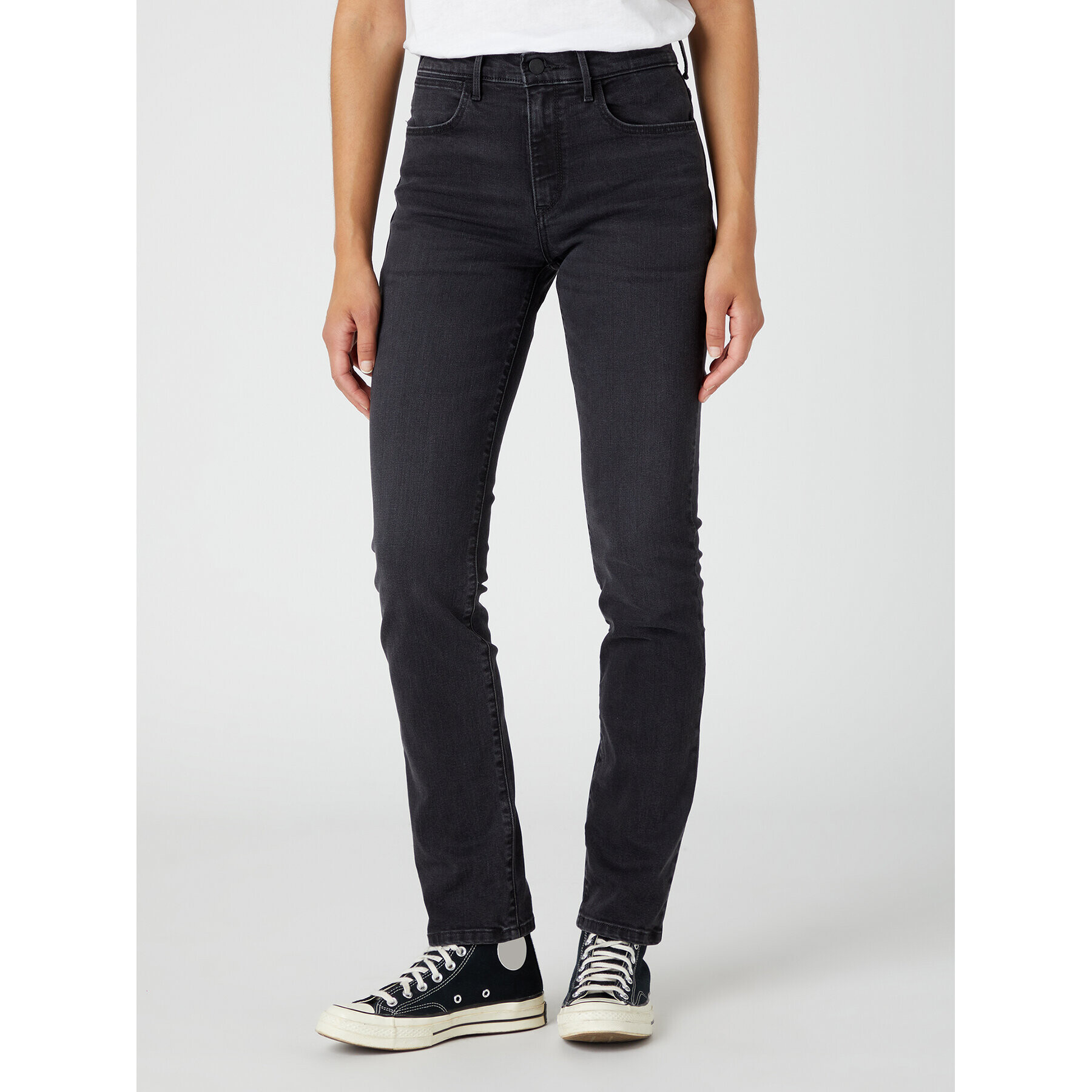 Wrangler Дънки W26LDF36O 112332356 Черен Slim Fit - Pepit.bg