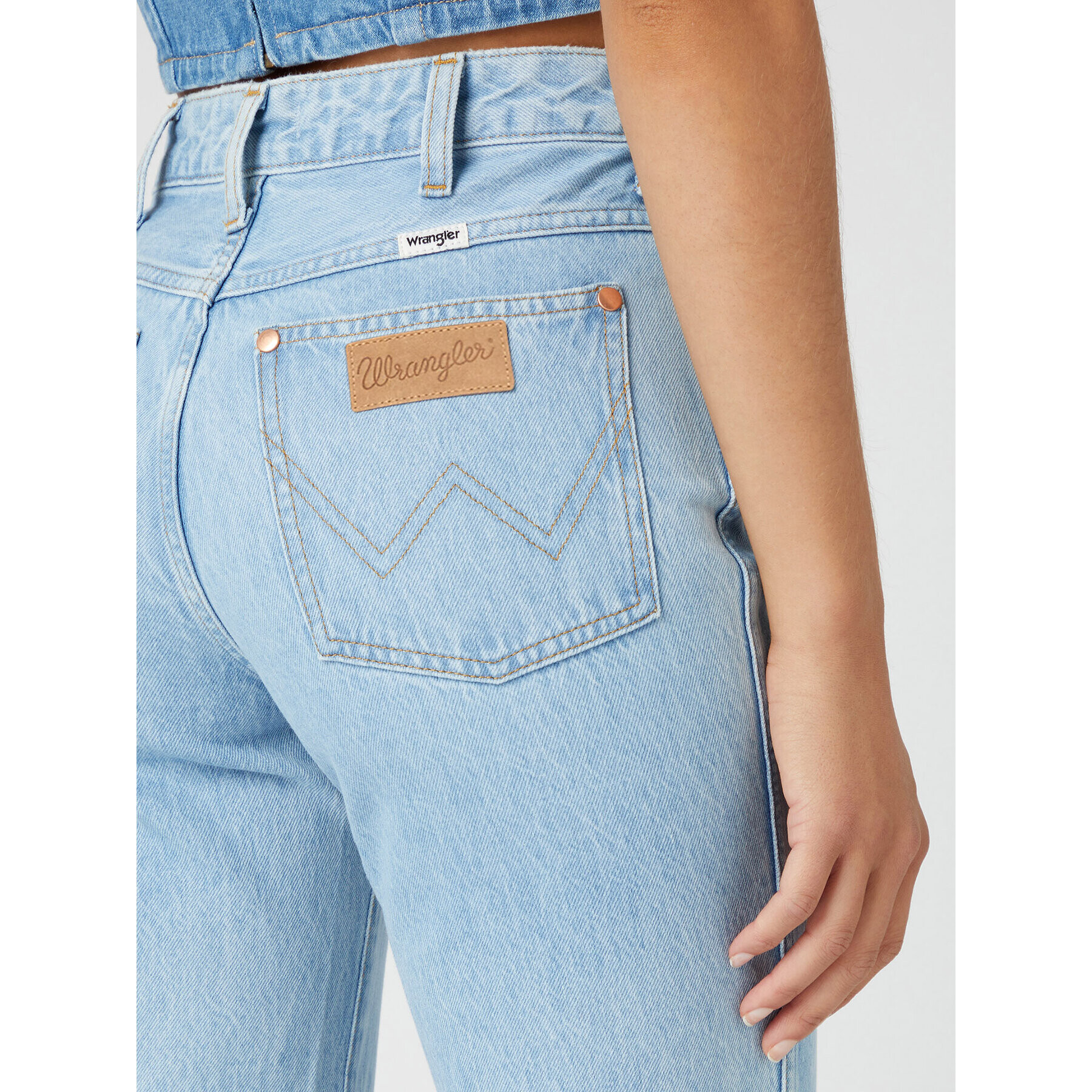 Wrangler Дънки Wild West W2H2DE32Y 112332388 Син Straight Leg - Pepit.bg