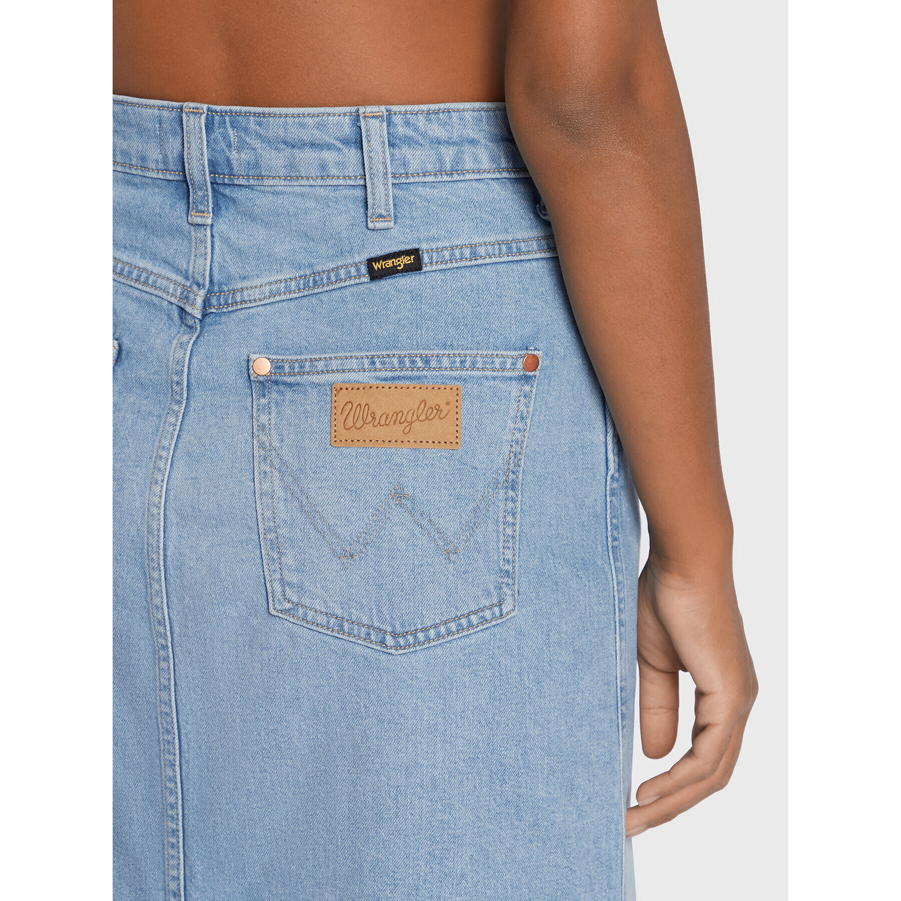 Wrangler Дънкова пола Rhea W24L58Z19 Син Mom Fit - Pepit.bg
