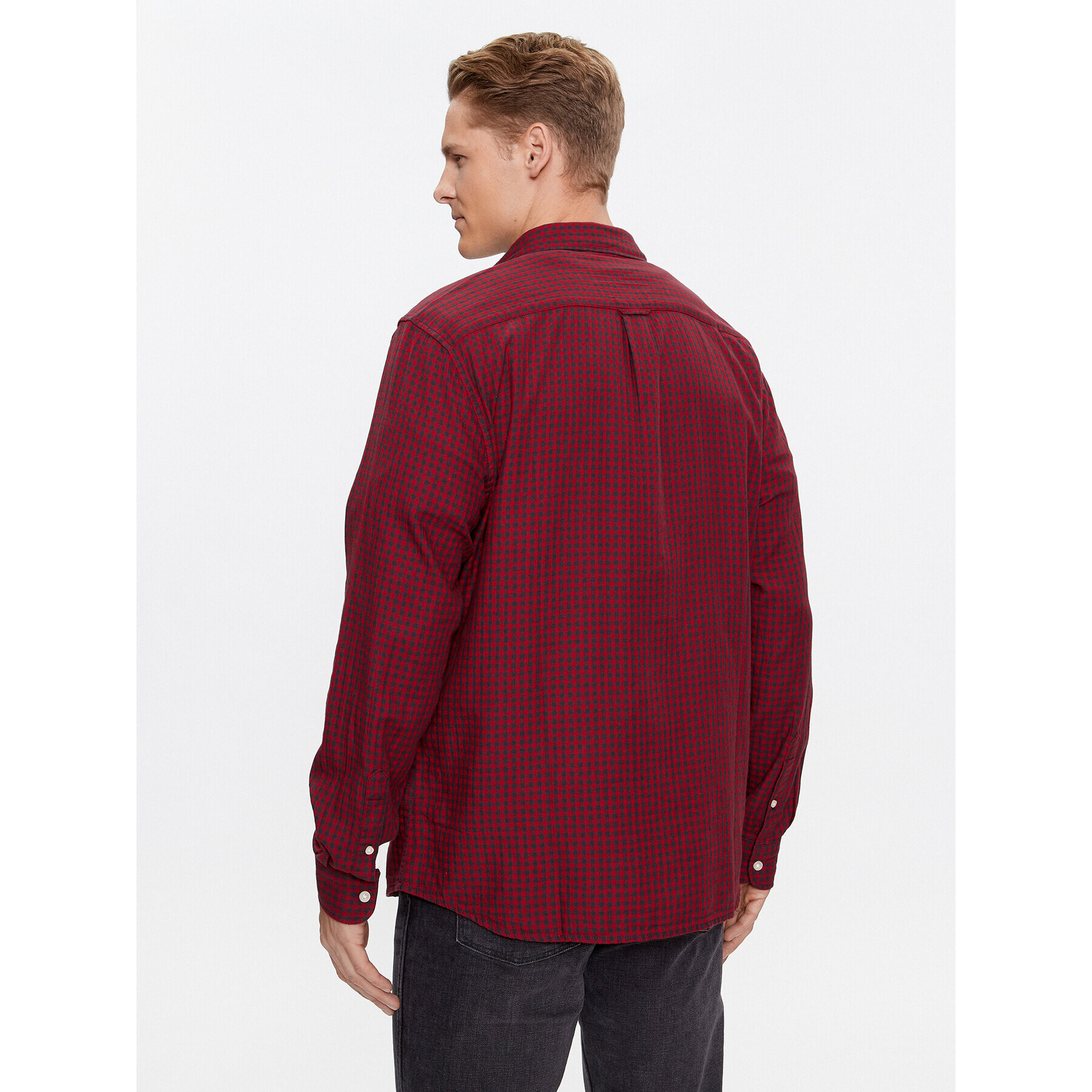 Wrangler дънкова риза 112345376 Бордо Regular Fit - Pepit.bg
