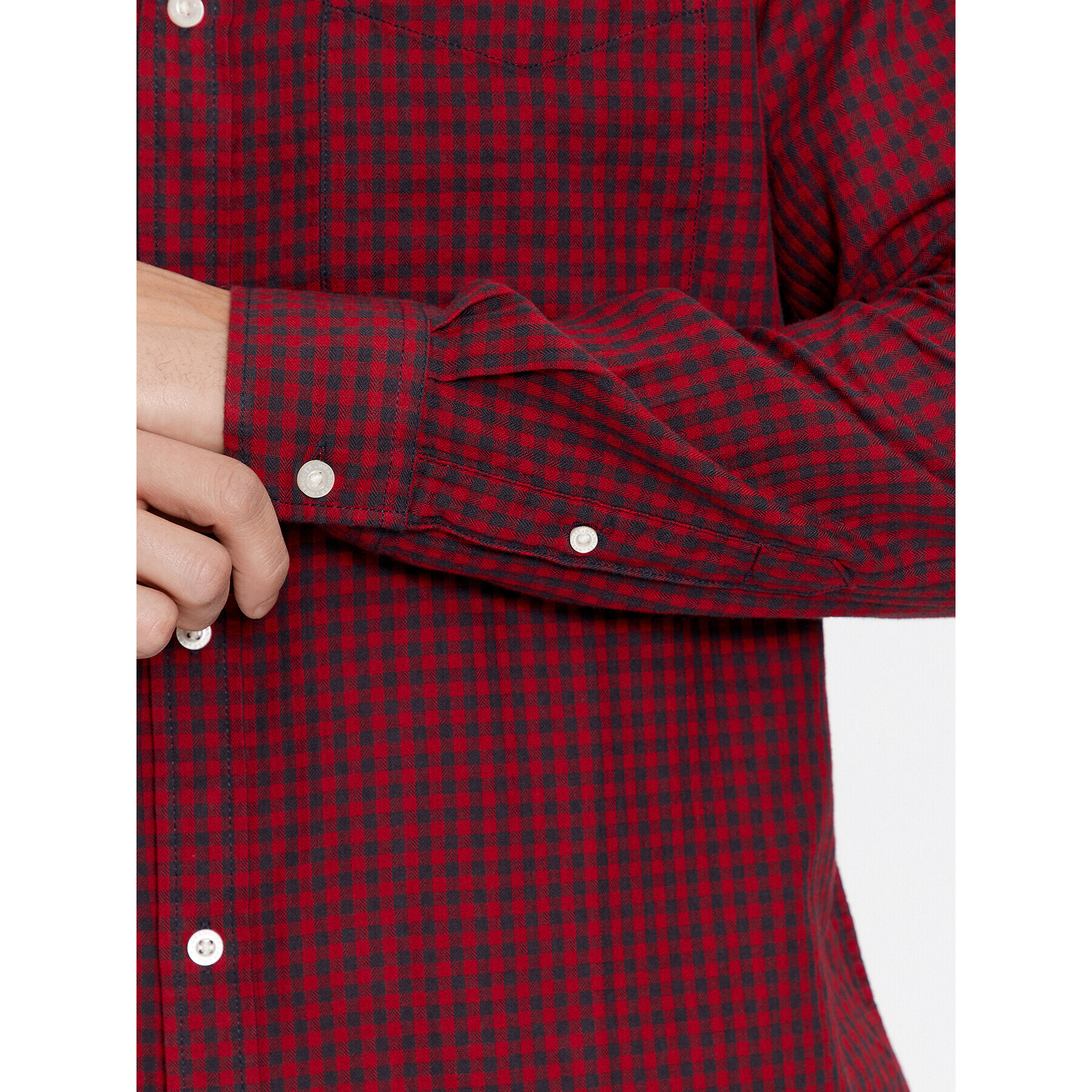 Wrangler дънкова риза 112345376 Бордо Regular Fit - Pepit.bg