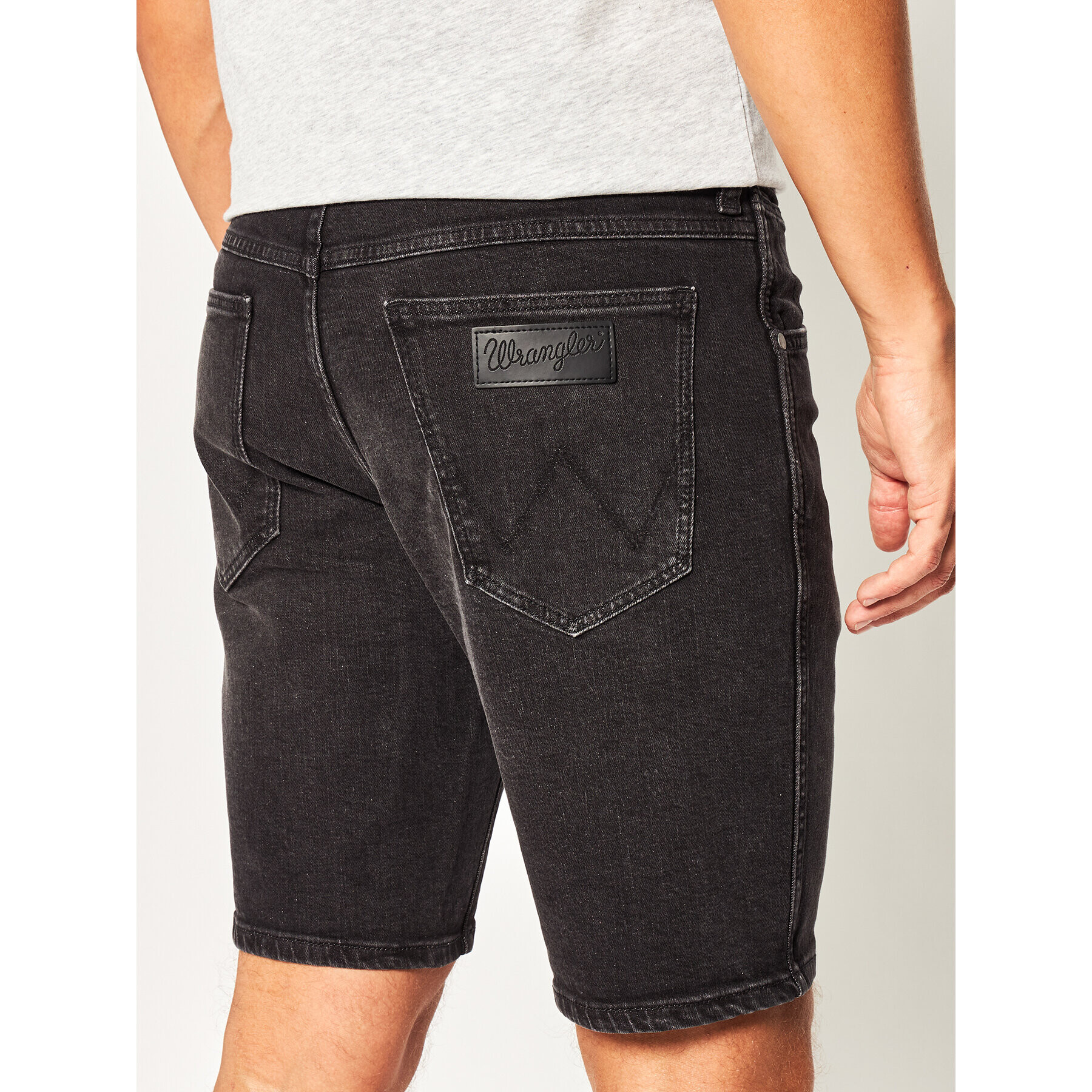 Wrangler Дънкови шорти 5 Pocket W14CHT120 Сив Regular Fit - Pepit.bg