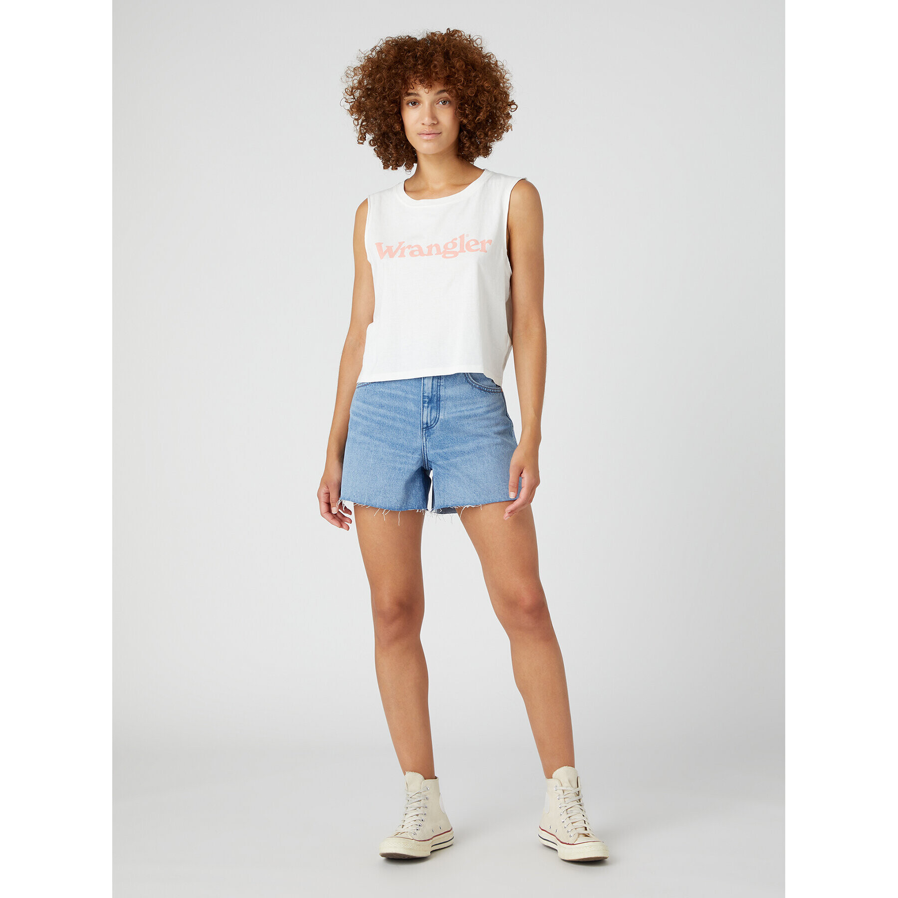 Wrangler Дънкови шорти Donna W25H73191 112332278 Син Regular Fit - Pepit.bg