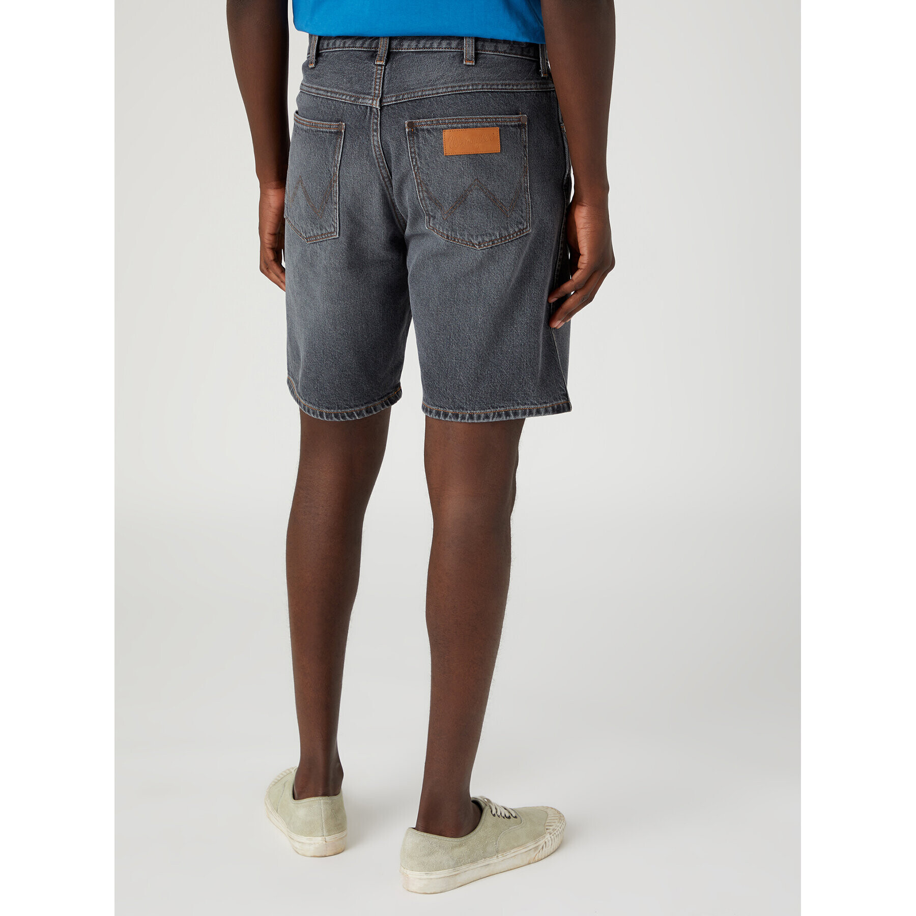 Wrangler Дънкови шорти Frontier W16WEBY99 112331099 Сив Relaxed Fit - Pepit.bg