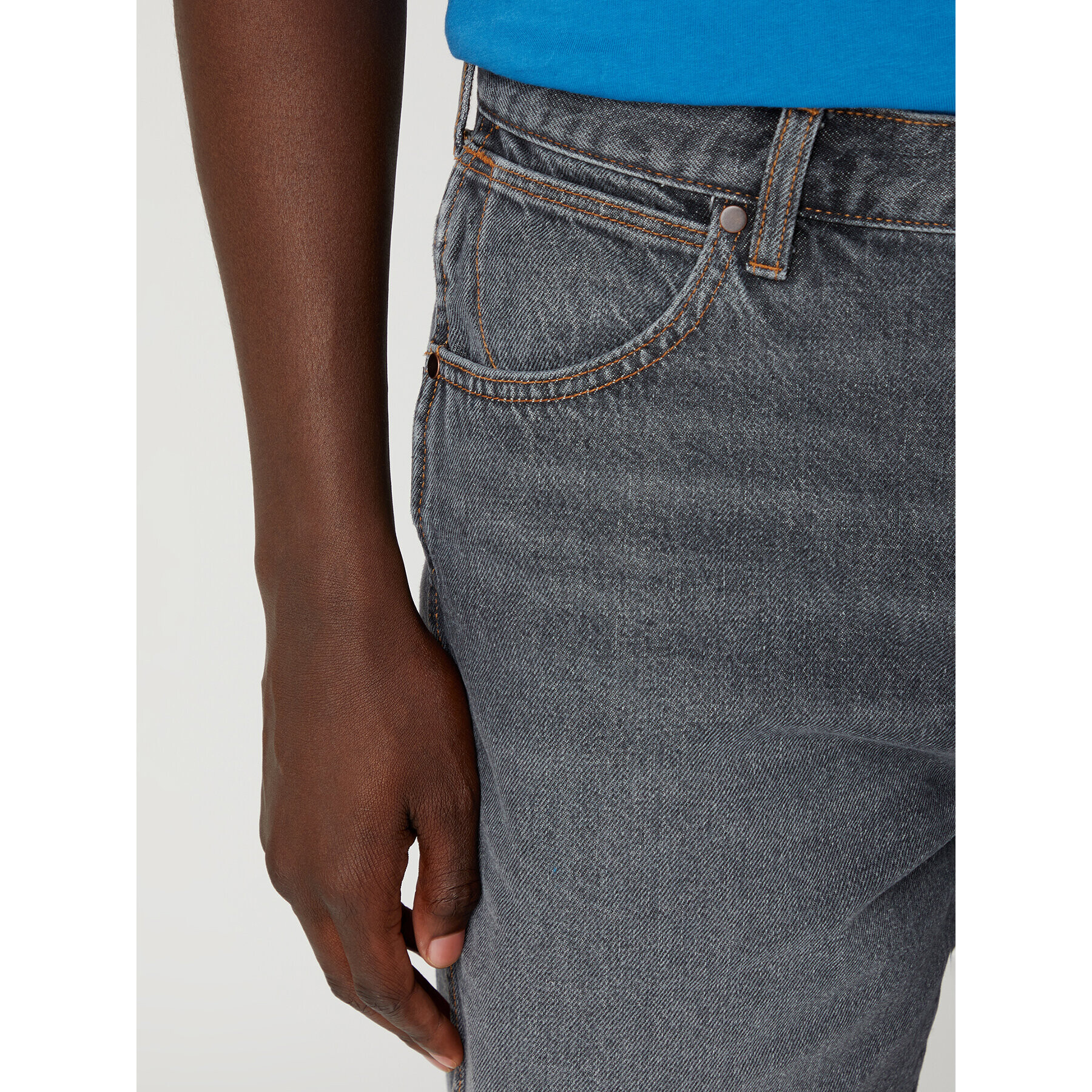 Wrangler Дънкови шорти Frontier W16WEBY99 112331099 Сив Relaxed Fit - Pepit.bg
