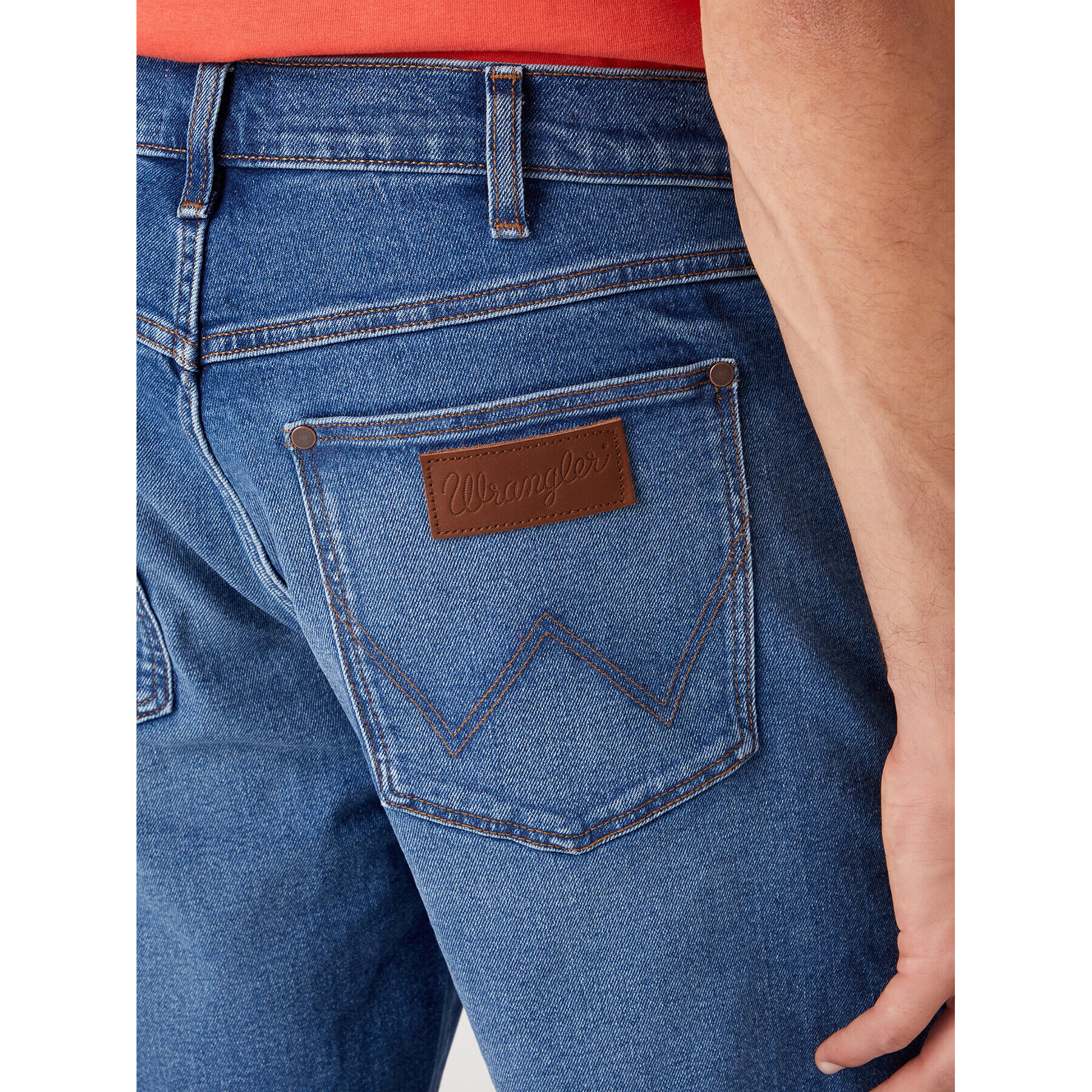 Wrangler Дънкови шорти Frontier W16WYLZ91 112331085 Син Regular Fit - Pepit.bg