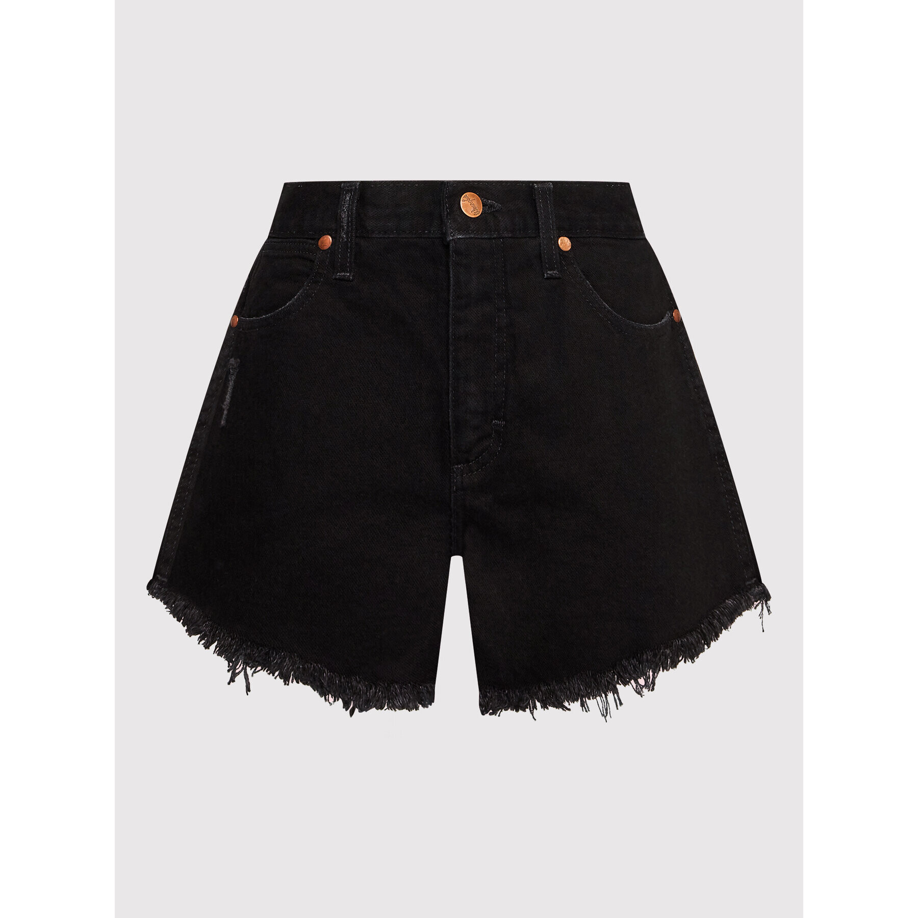 Wrangler Дънкови шорти Reworked W23KY8100 Черен Regular Fit - Pepit.bg