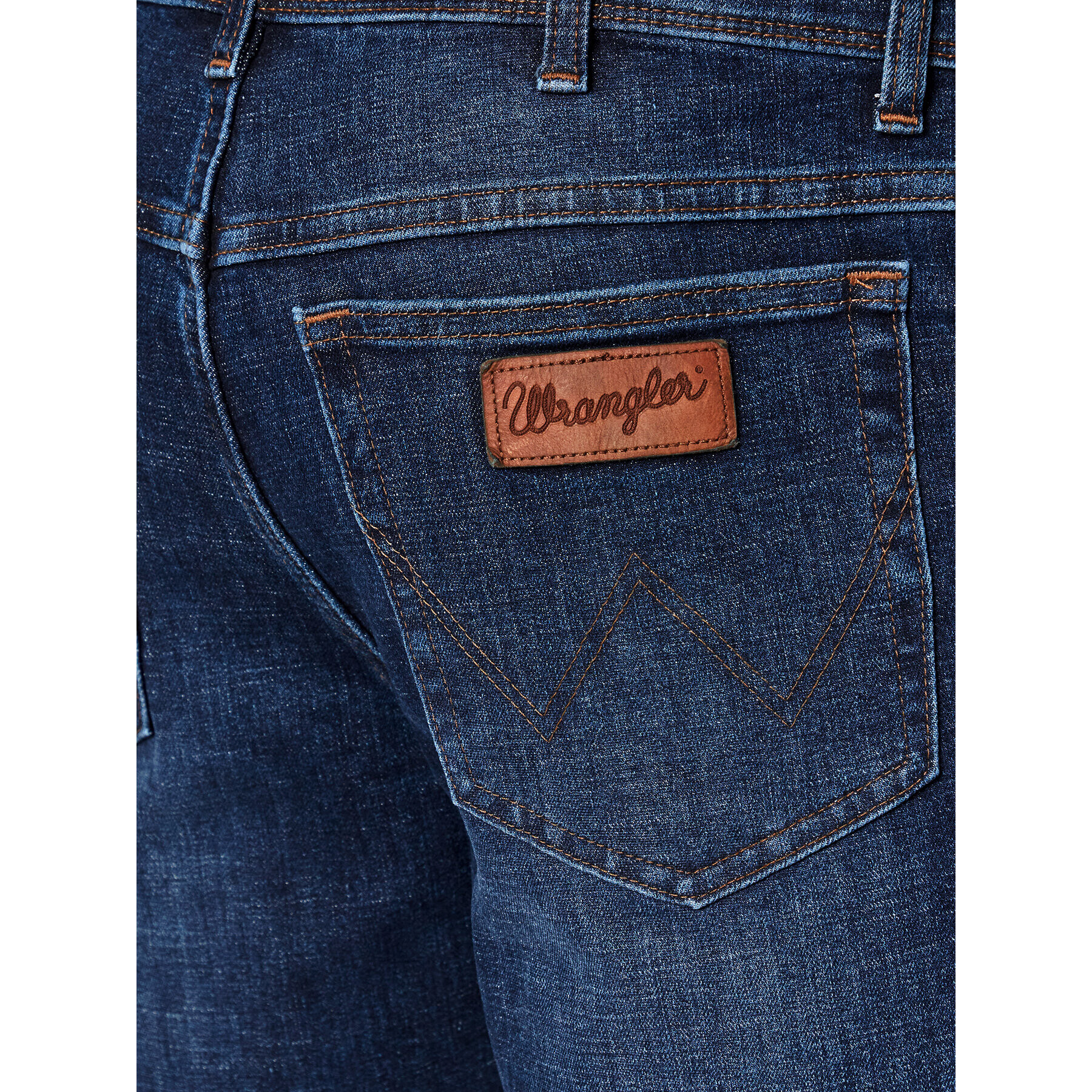 Wrangler Дънкови шорти Texas W11CCT30R Тъмносин Regular Fit - Pepit.bg