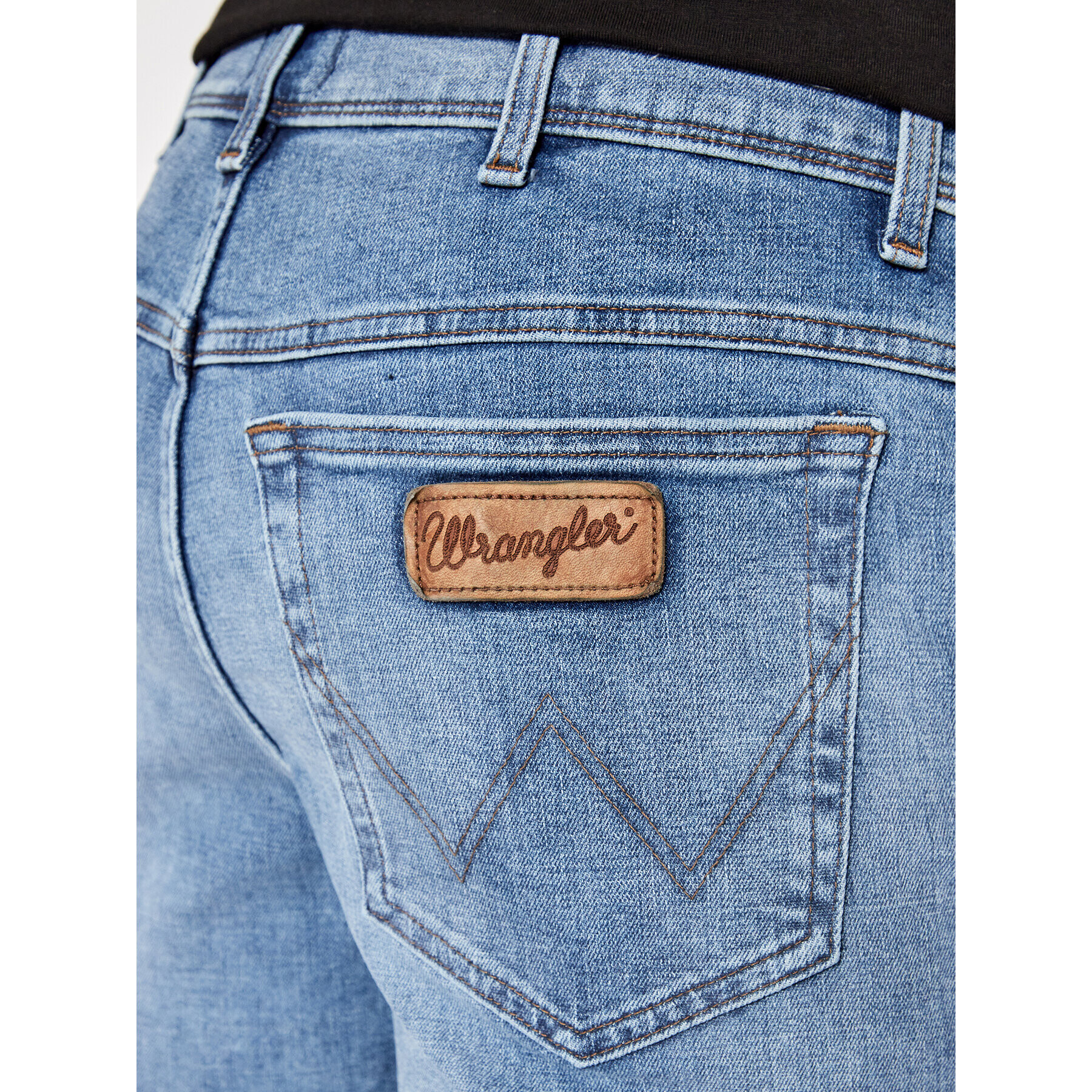 Wrangler Дънкови шорти Texas W11CCT30T Син Regular Fit - Pepit.bg