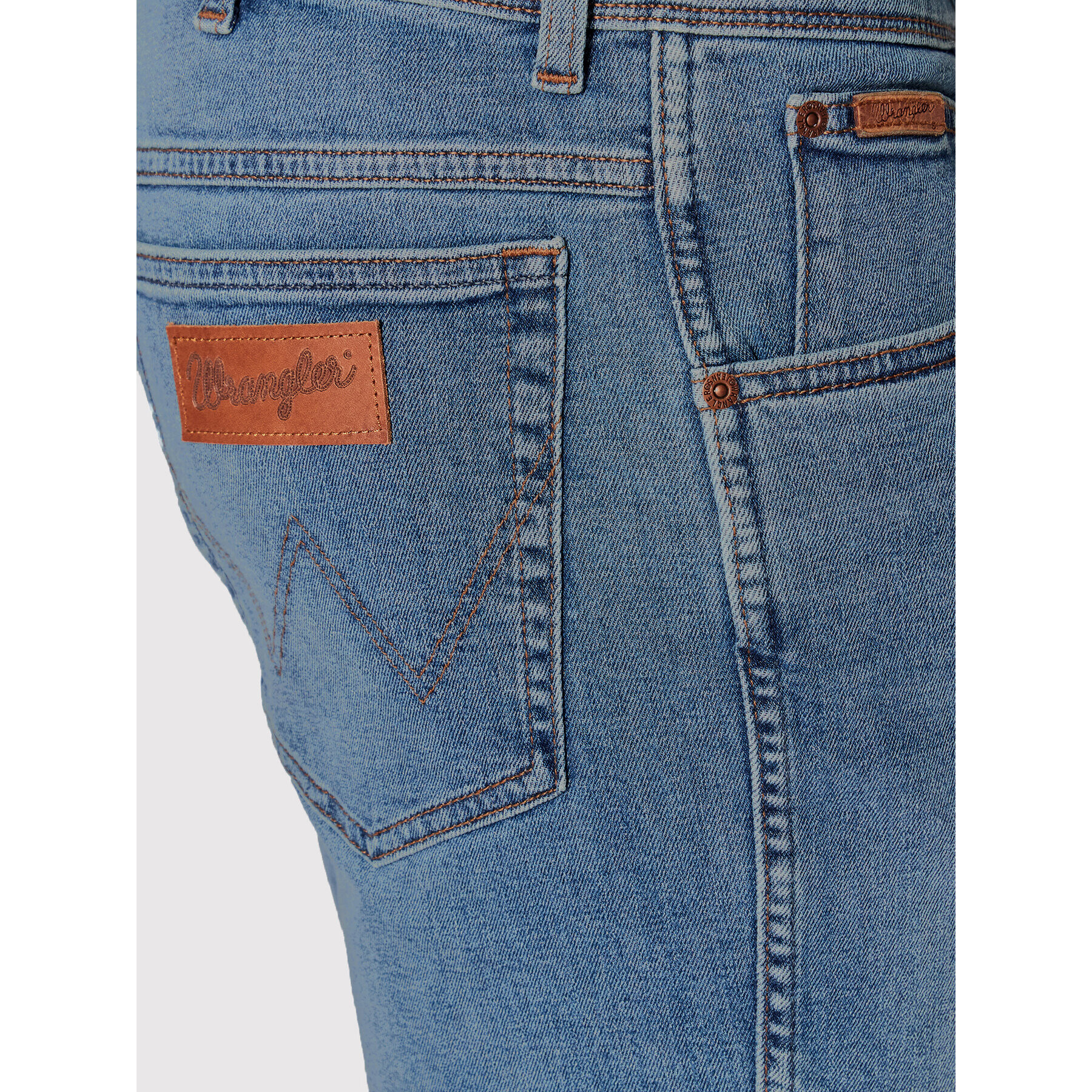 Wrangler Дънкови шорти Texas W11CYJ38R Син Regular Fit - Pepit.bg