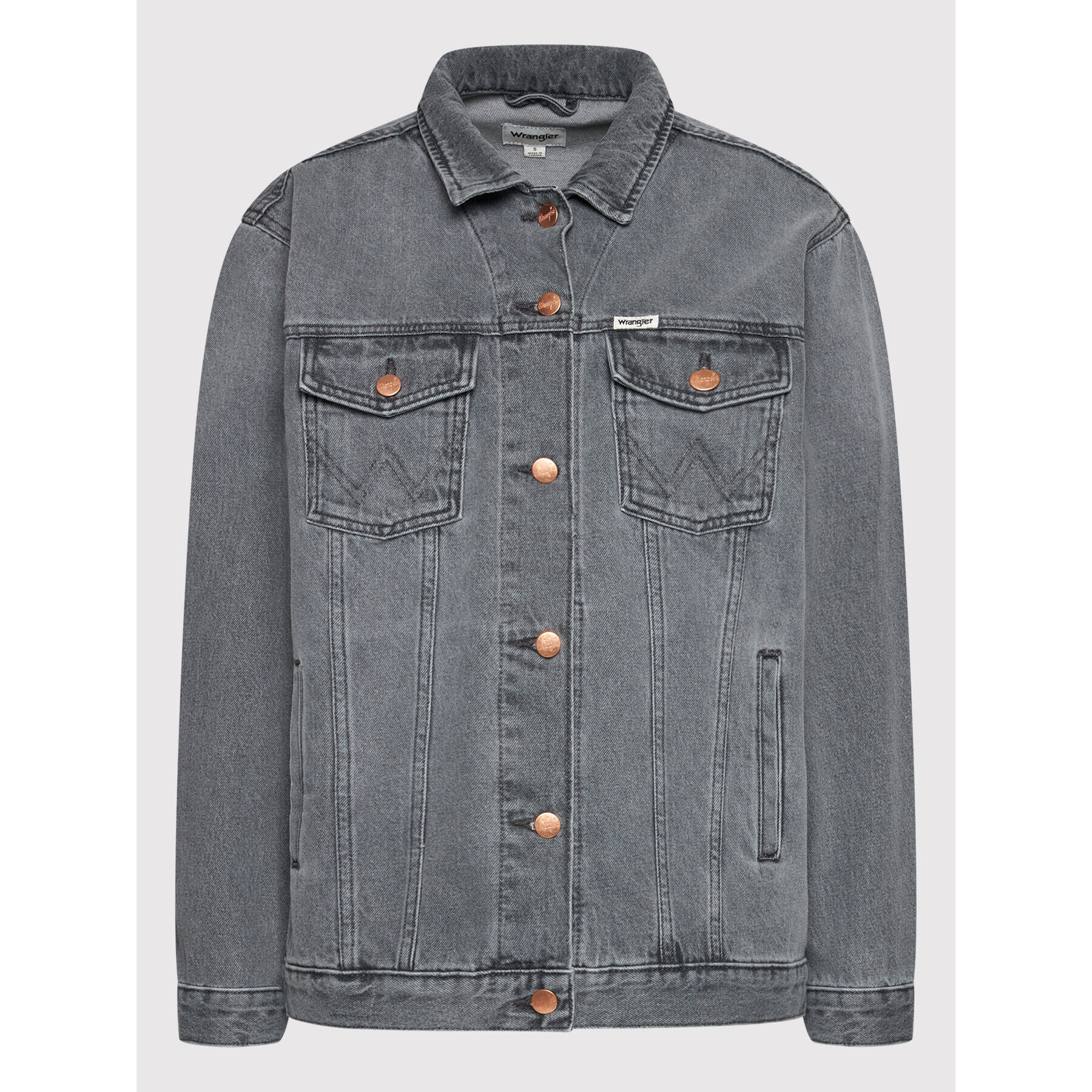 Wrangler Дънково яке Heritage W4364442V Сив Relaxed Fit - Pepit.bg