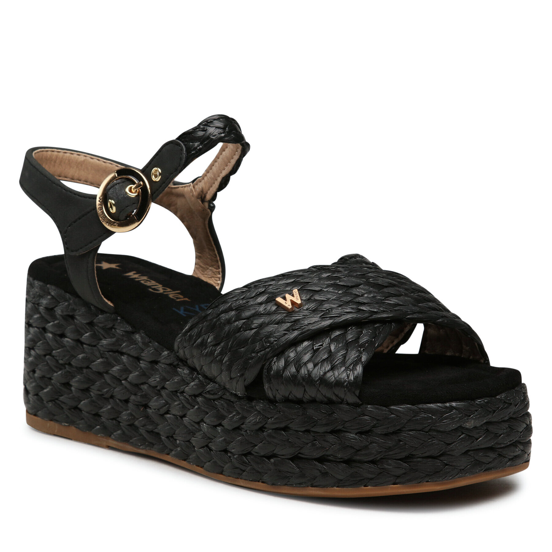 Wrangler Еспадрили Alma Raffia WL31554A Черен - Pepit.bg