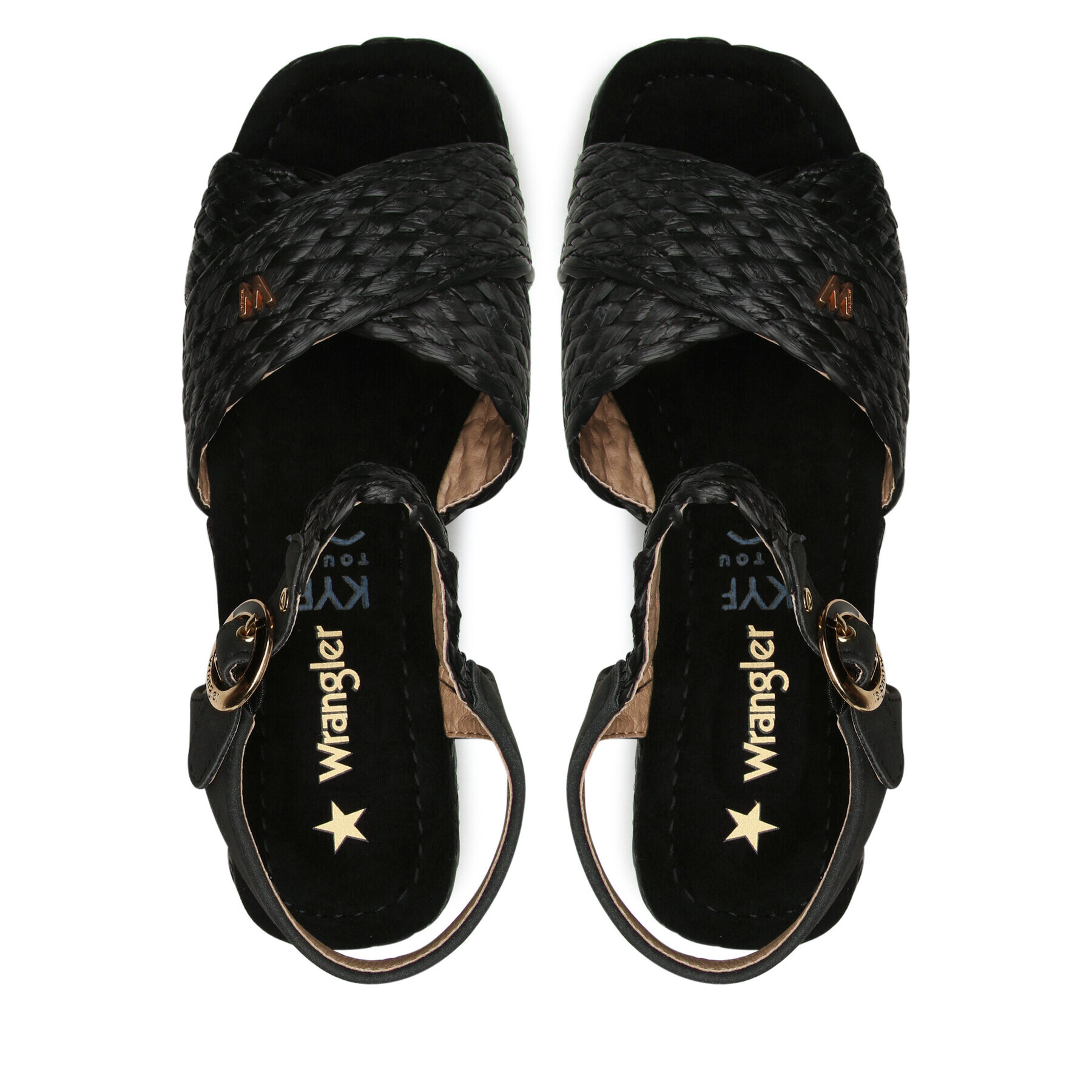 Wrangler Еспадрили Alma Raffia WL31554A Черен - Pepit.bg