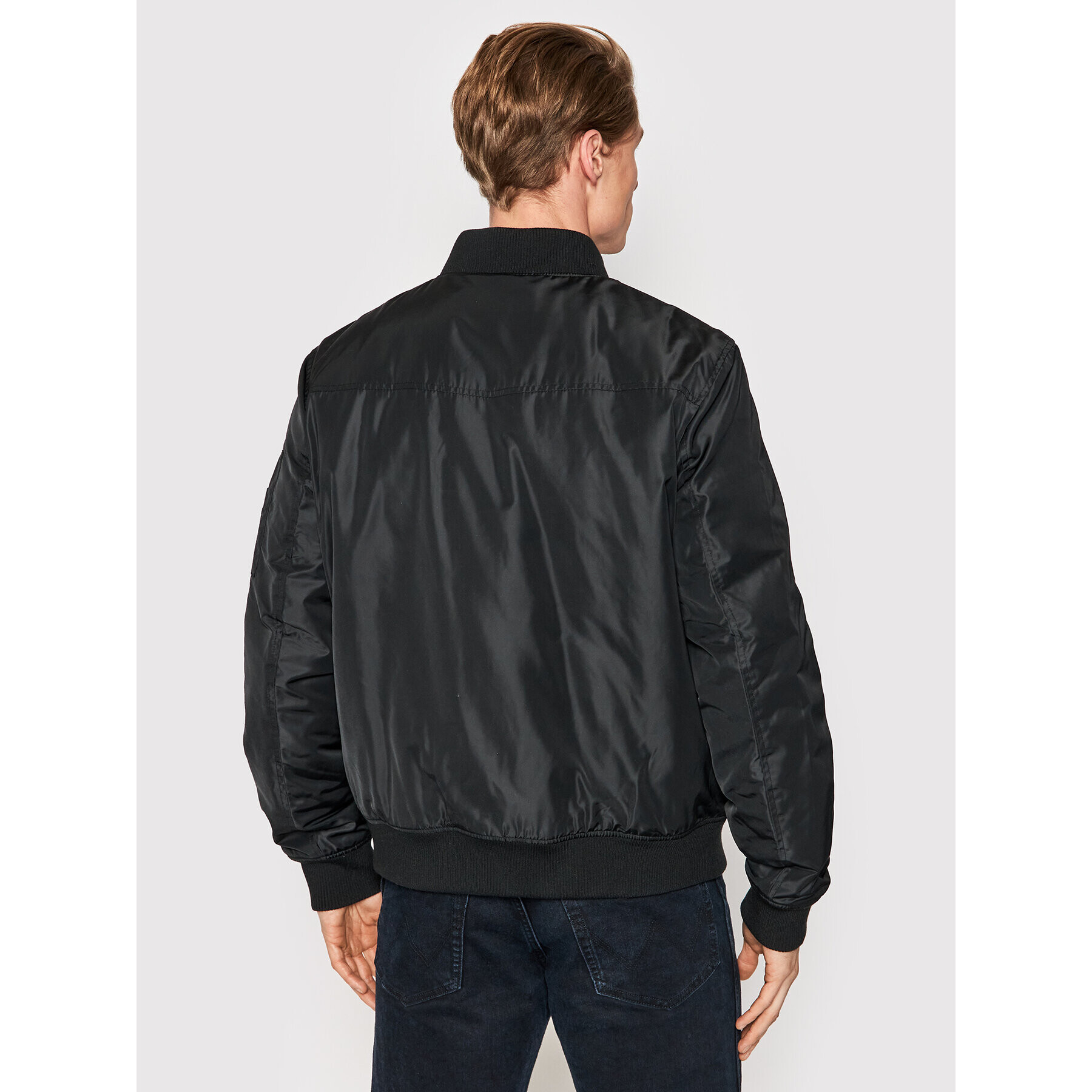 Wrangler Яке бомбър Pilot W4F9XC100 Черен Regular Fit - Pepit.bg