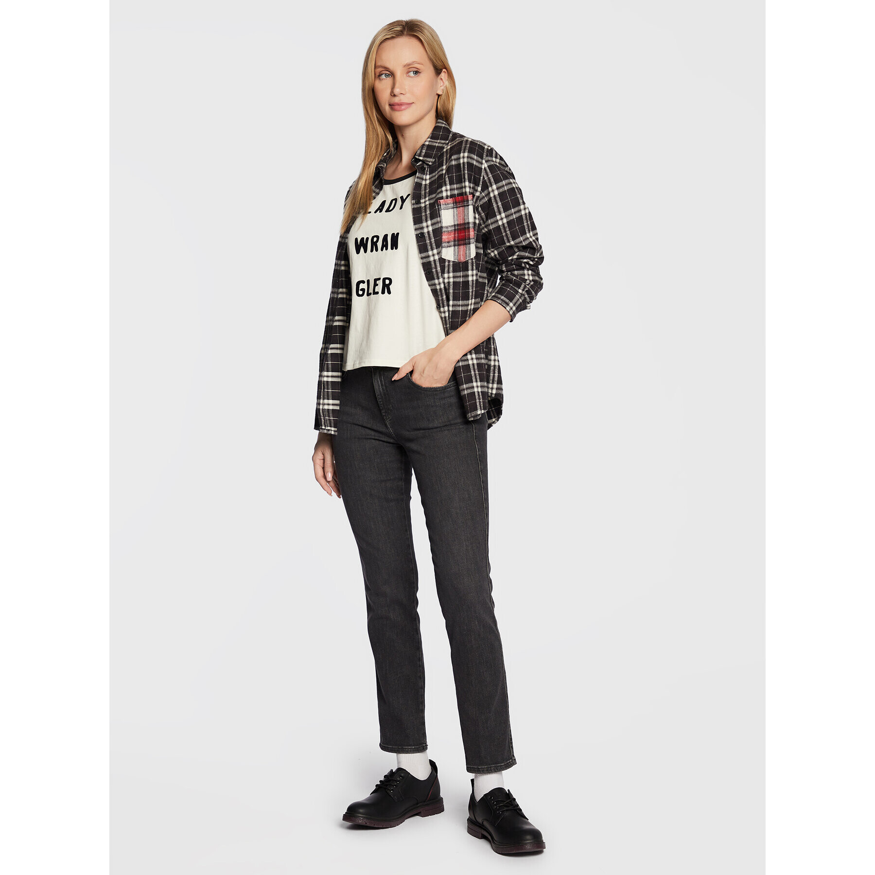 Wrangler Оксфордки WL22565A Черен - Pepit.bg