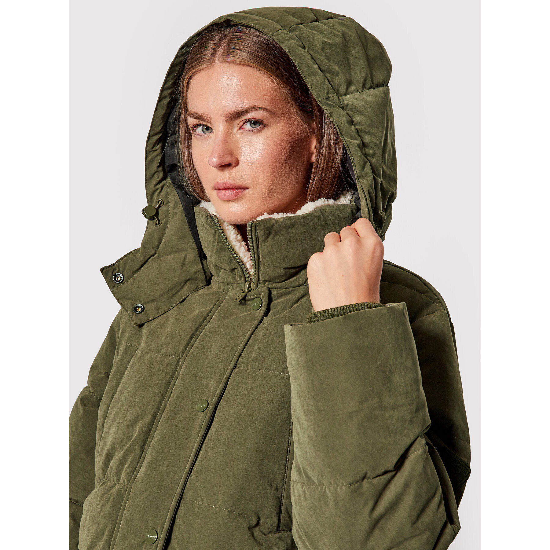 Wrangler Парка Long W4S2X7G21 Зелен Regular Fit - Pepit.bg