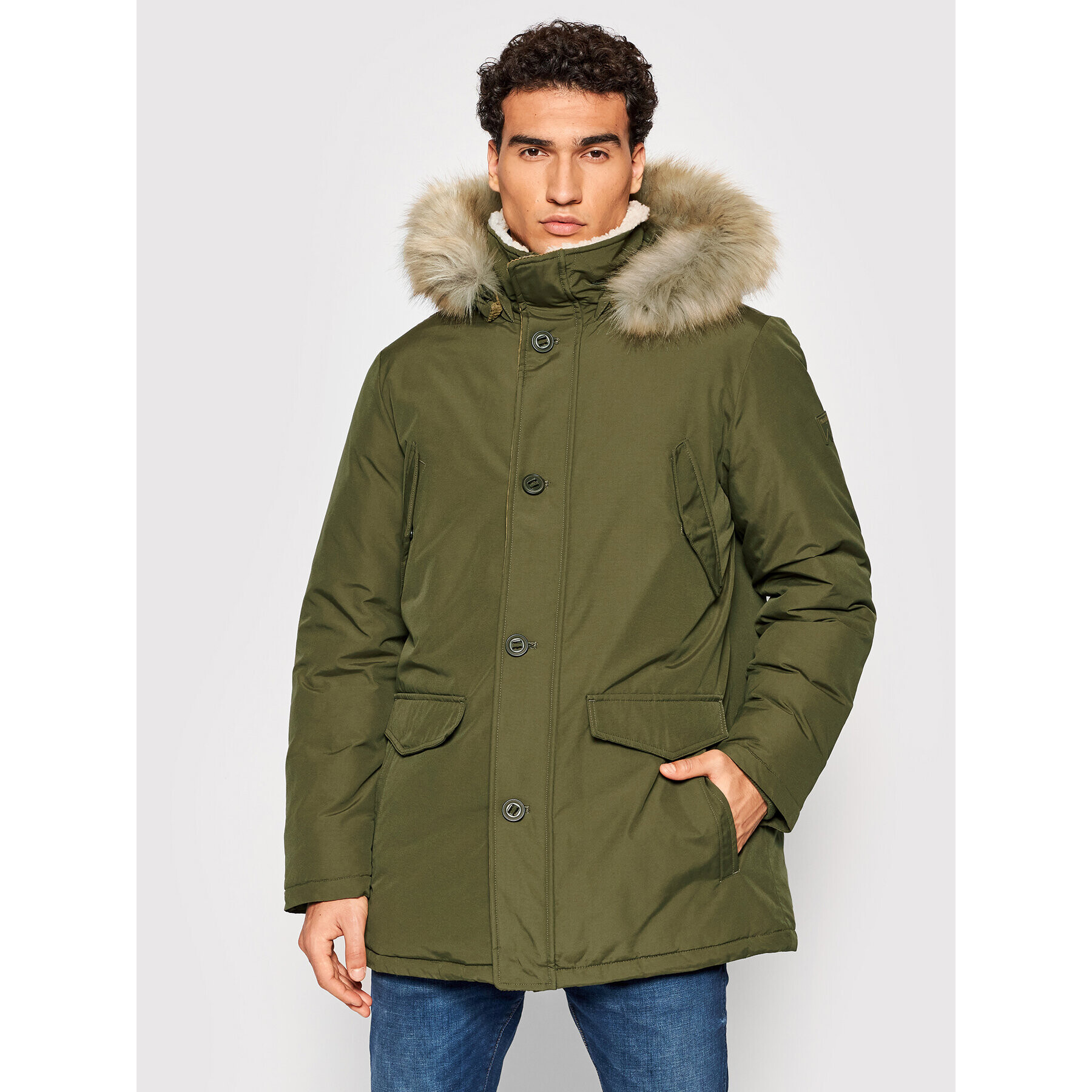 Wrangler Парка Parka W4D0WXXIX Зелен Regular Fit - Pepit.bg