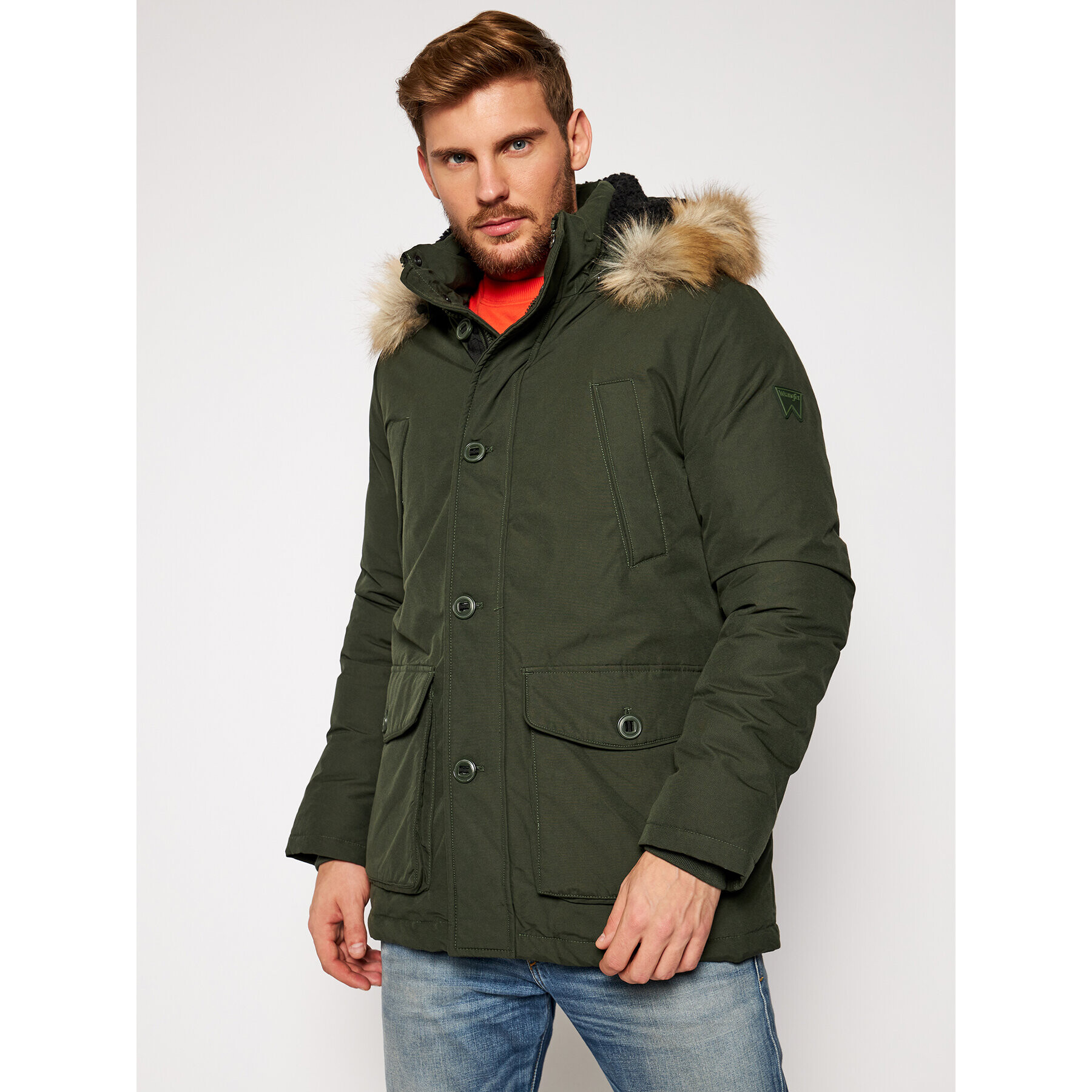 Wrangler Парка W4C9WXXWY Зелен Regular Fit - Pepit.bg