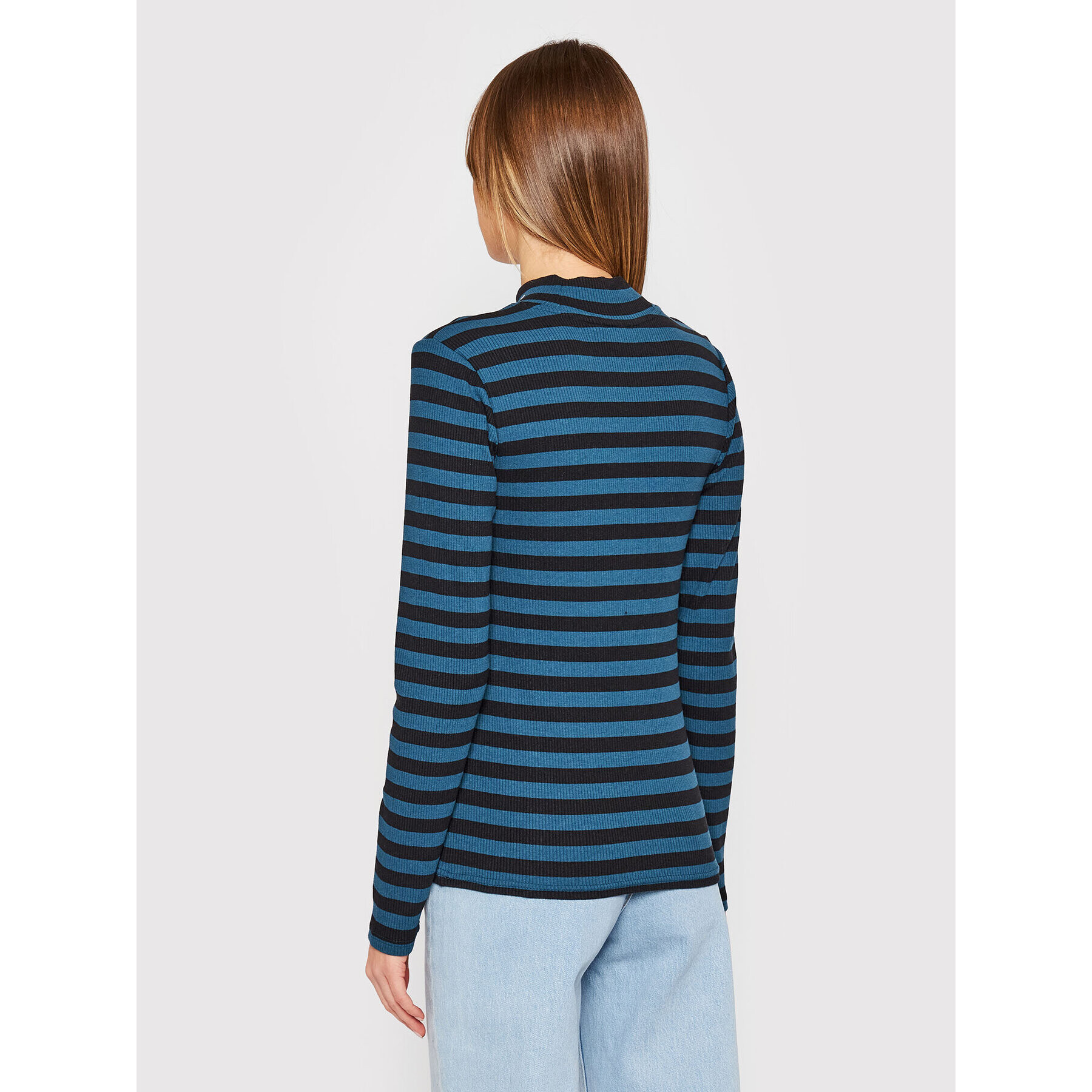 Wrangler Поло Baby Tee W7R1DGXCE Син Slim Fit - Pepit.bg