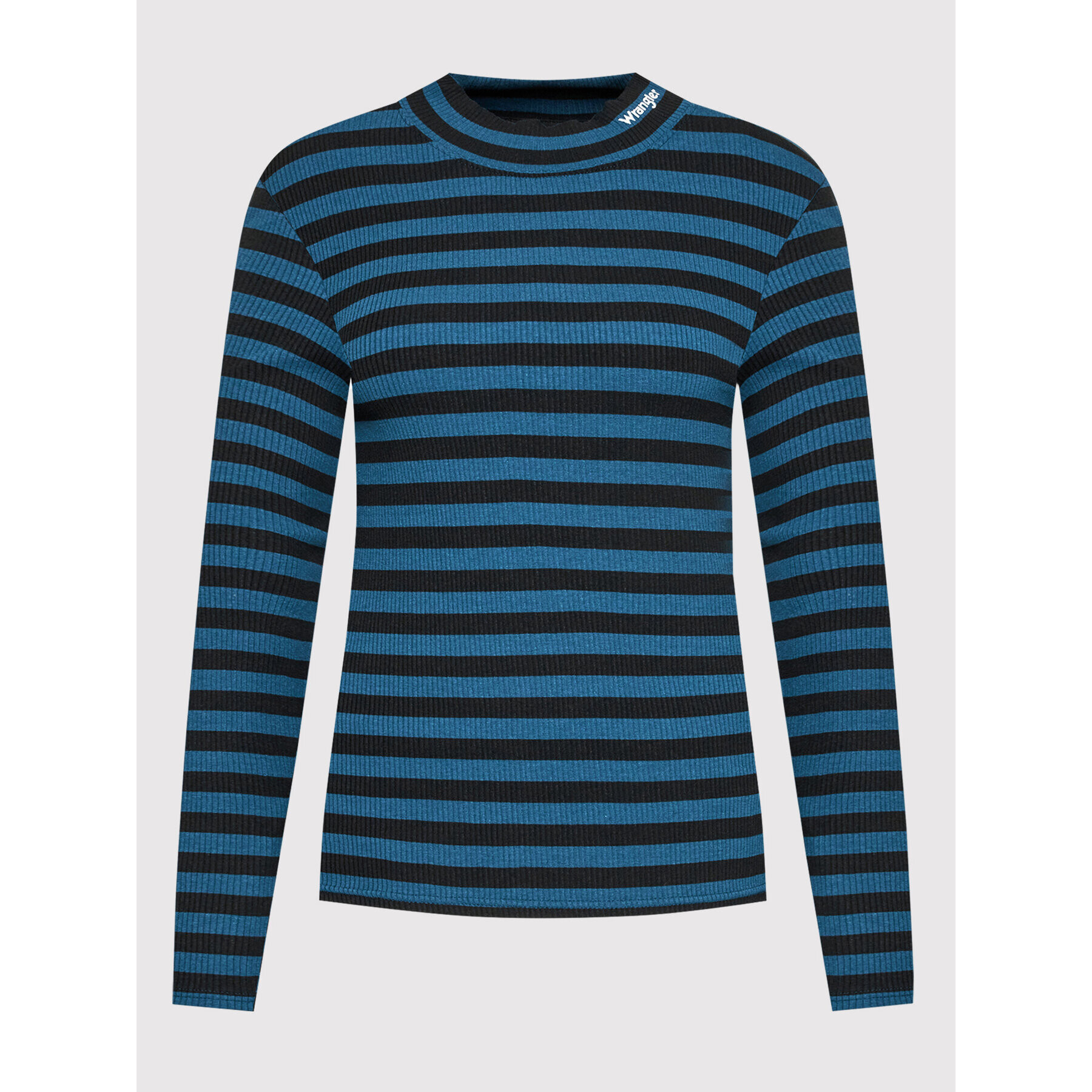 Wrangler Поло Baby Tee W7R1DGXCE Син Slim Fit - Pepit.bg