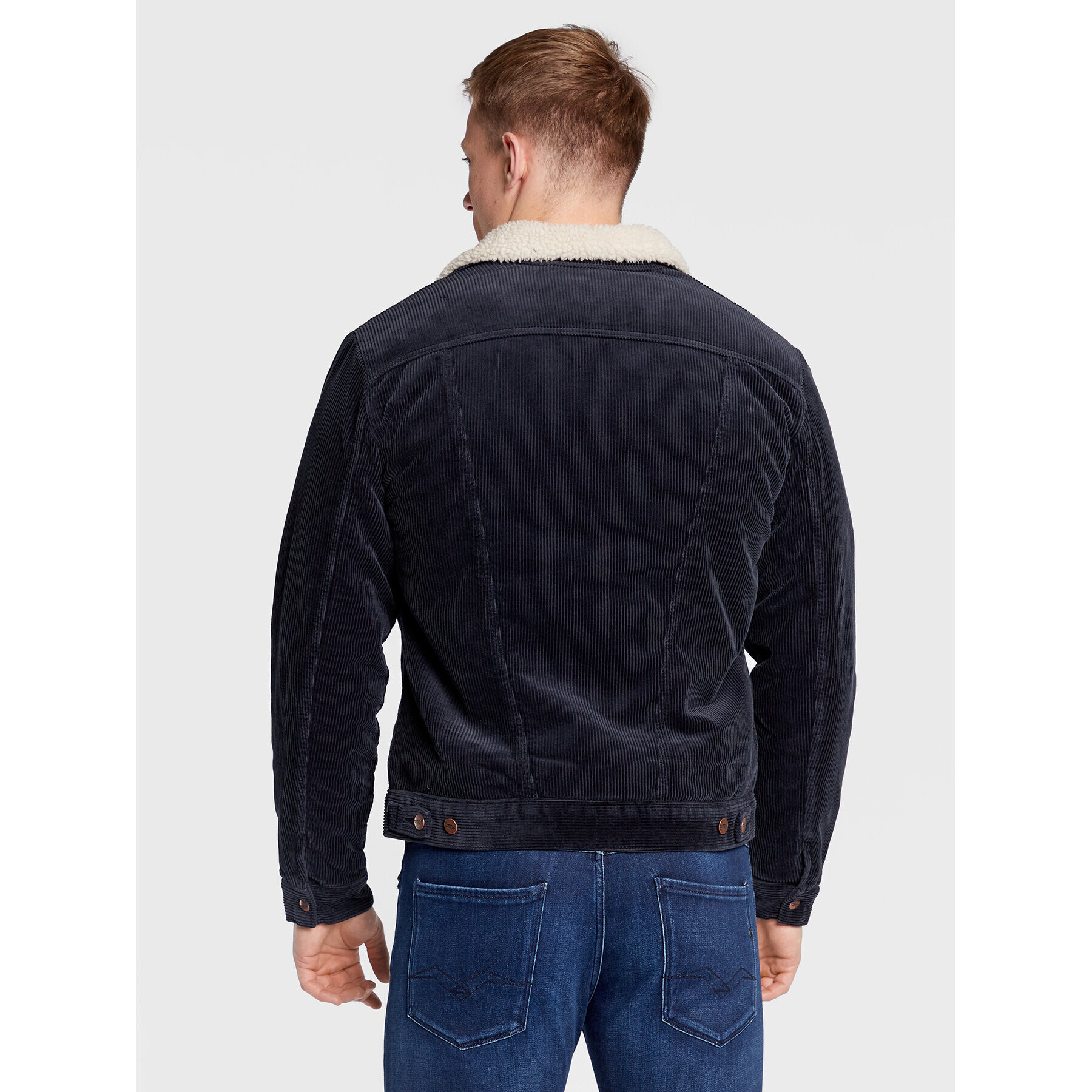 Wrangler Преходно яке Sherpa W4MS88114 112320904 Тъмносин Regular Fit - Pepit.bg