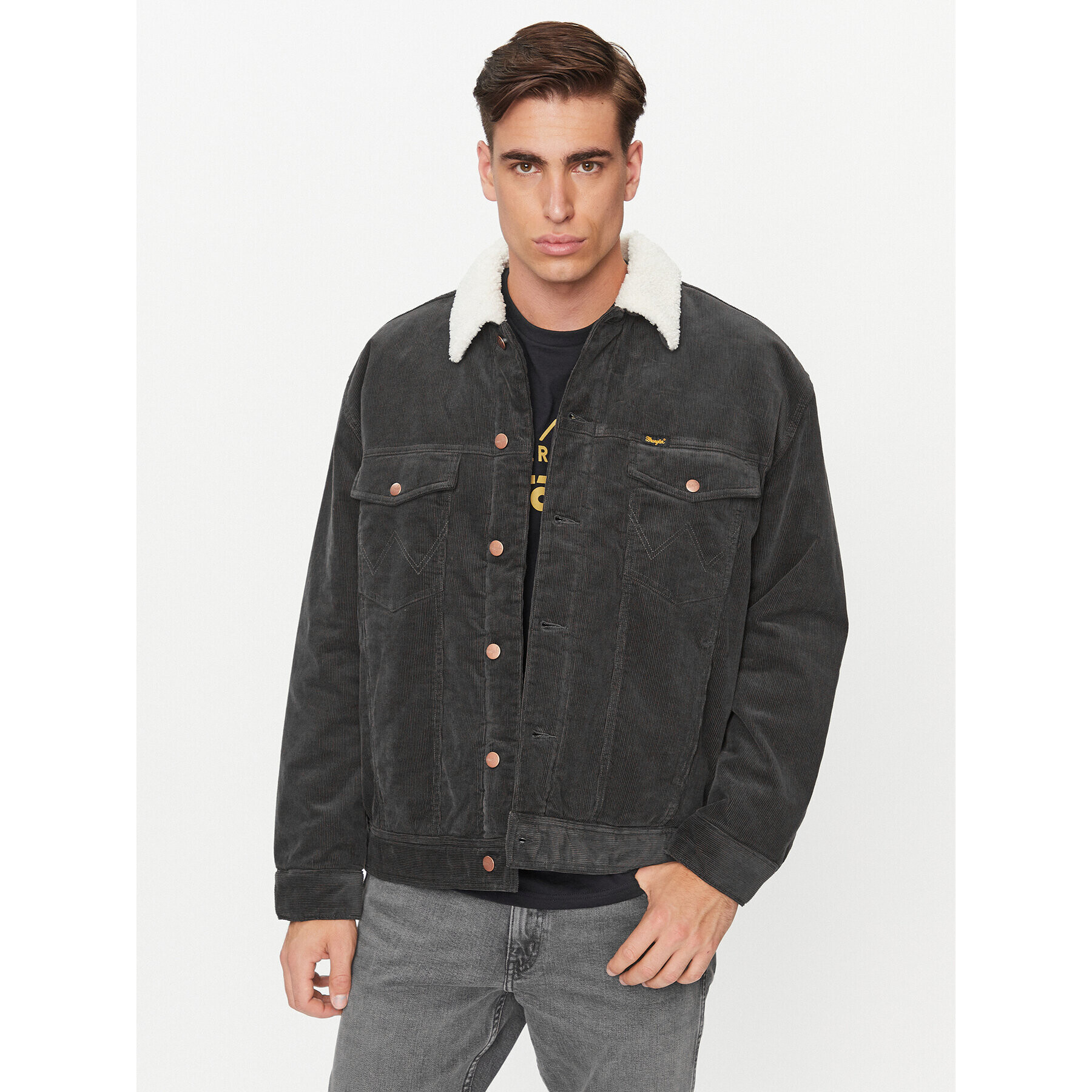 Wrangler Преходно яке Anti Fit 112341244 Черен Regular Fit - Pepit.bg