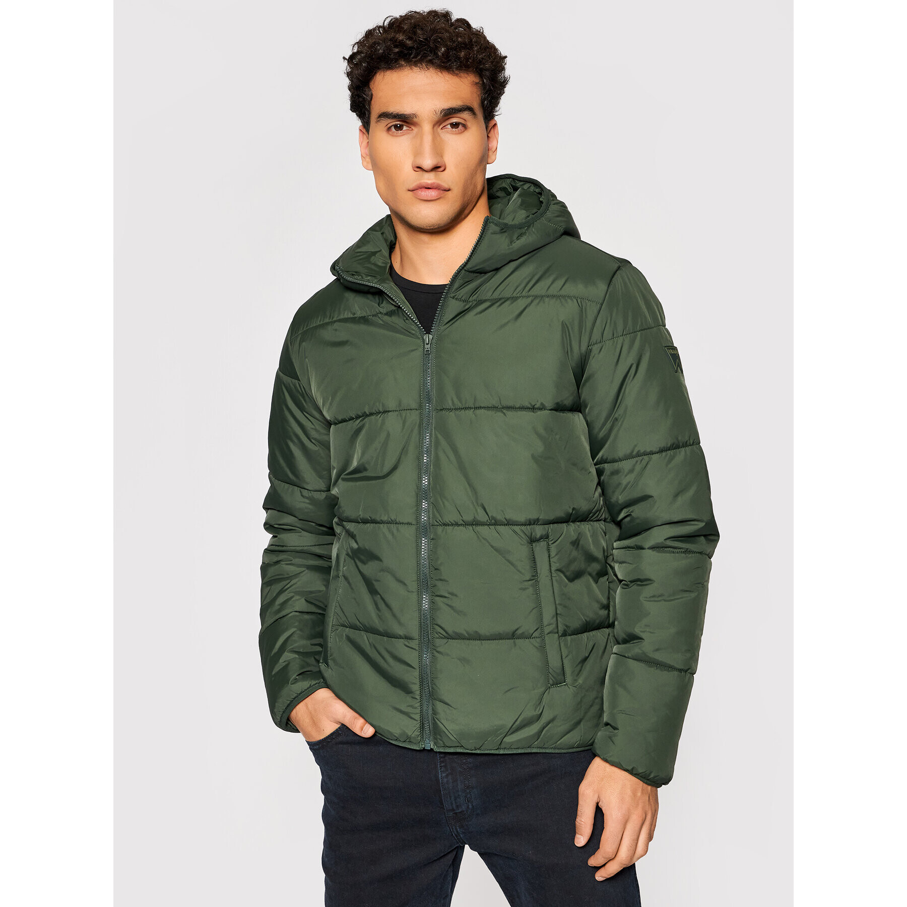 Wrangler Пухено яке The Puffer W4D6WRG08 Зелен Regular Fit - Pepit.bg