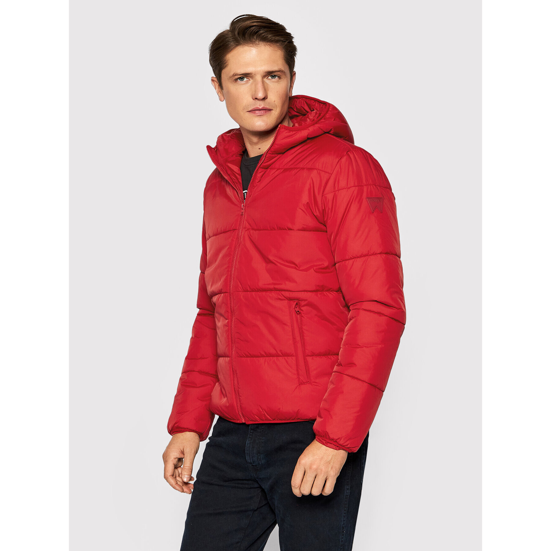 Wrangler Пухено яке The Puffer W4D6WRX47 Червен Regular Fit - Pepit.bg