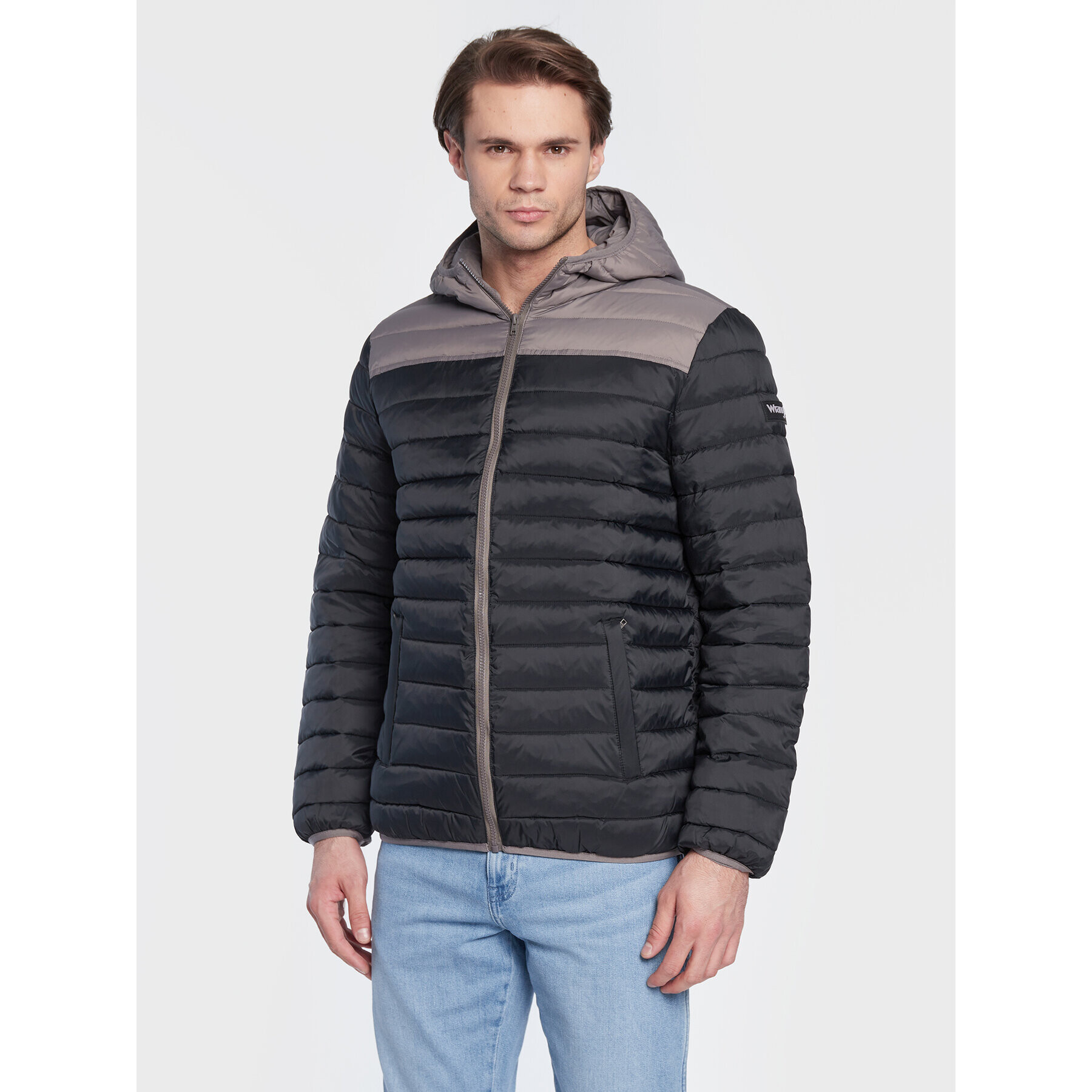 Wrangler Пухено яке W4B1WA100 112319309 Черен Regular Fit - Pepit.bg