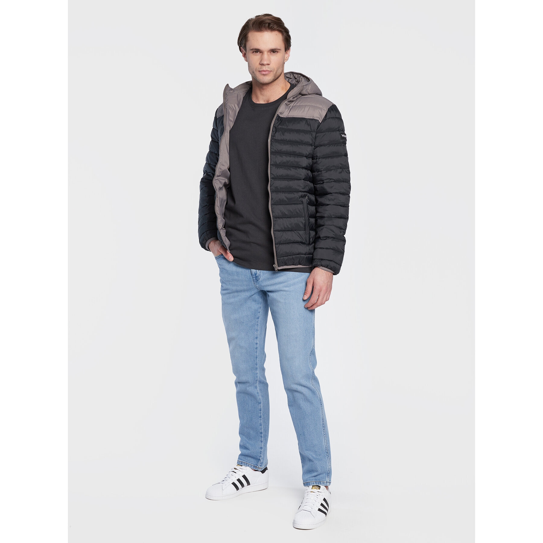 Wrangler Пухено яке W4B1WA100 112319309 Черен Regular Fit - Pepit.bg