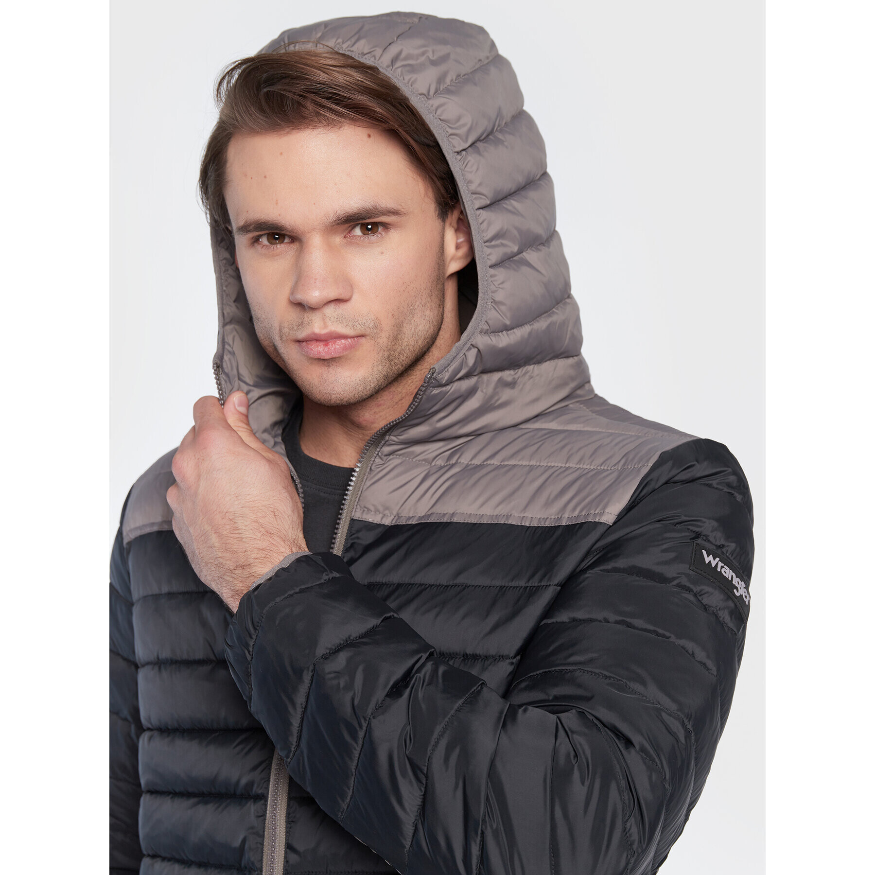 Wrangler Пухено яке W4B1WA100 112319309 Черен Regular Fit - Pepit.bg