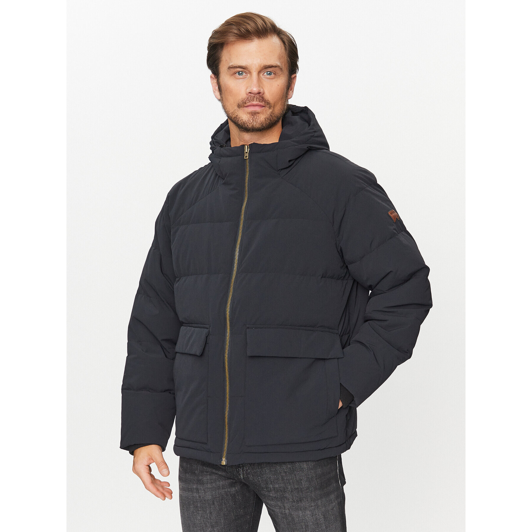 Wrangler Пухено яке 112341014 Черен Oversize - Pepit.bg