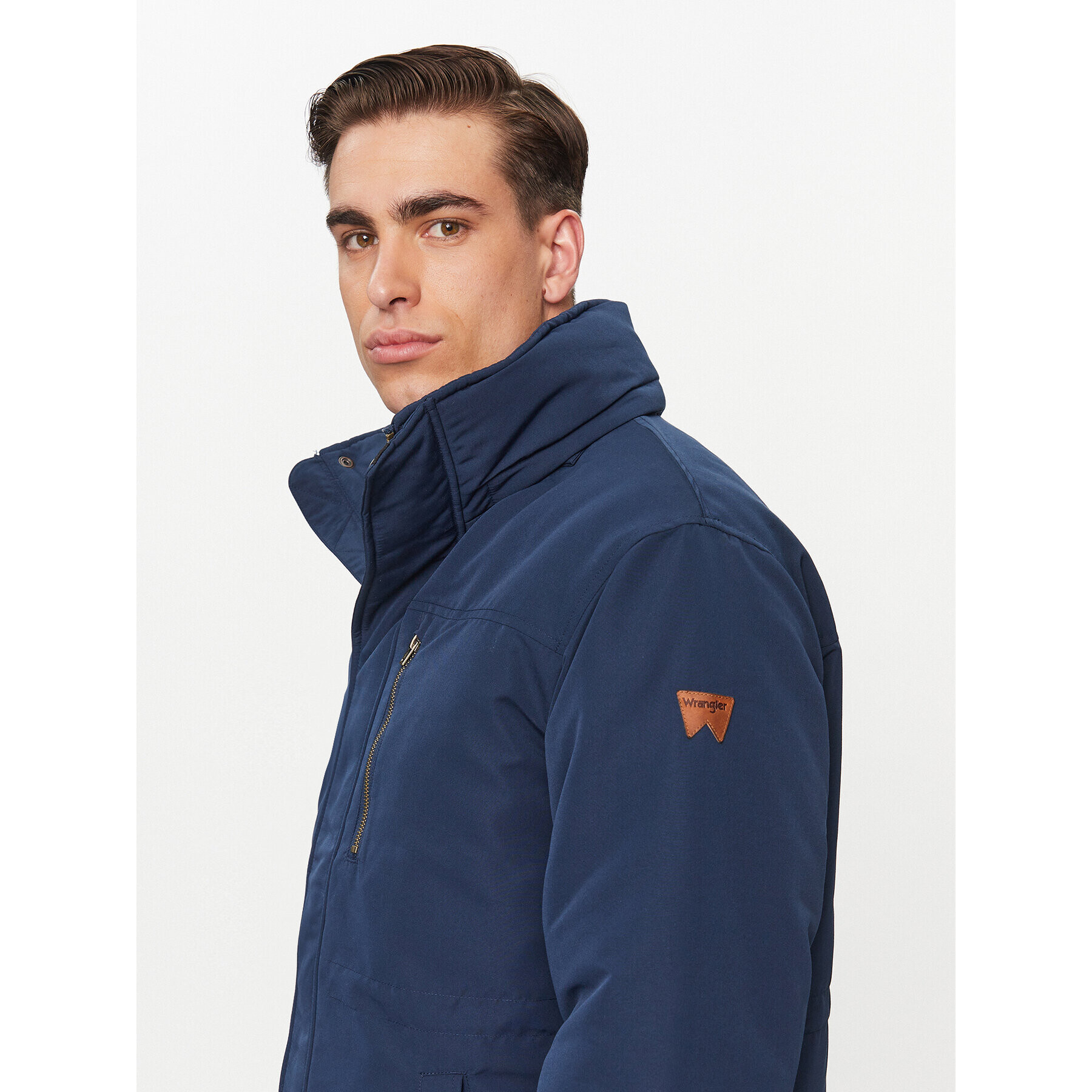 Wrangler Пухено яке Bodyguard 112341013 Тъмносин Regular Fit - Pepit.bg