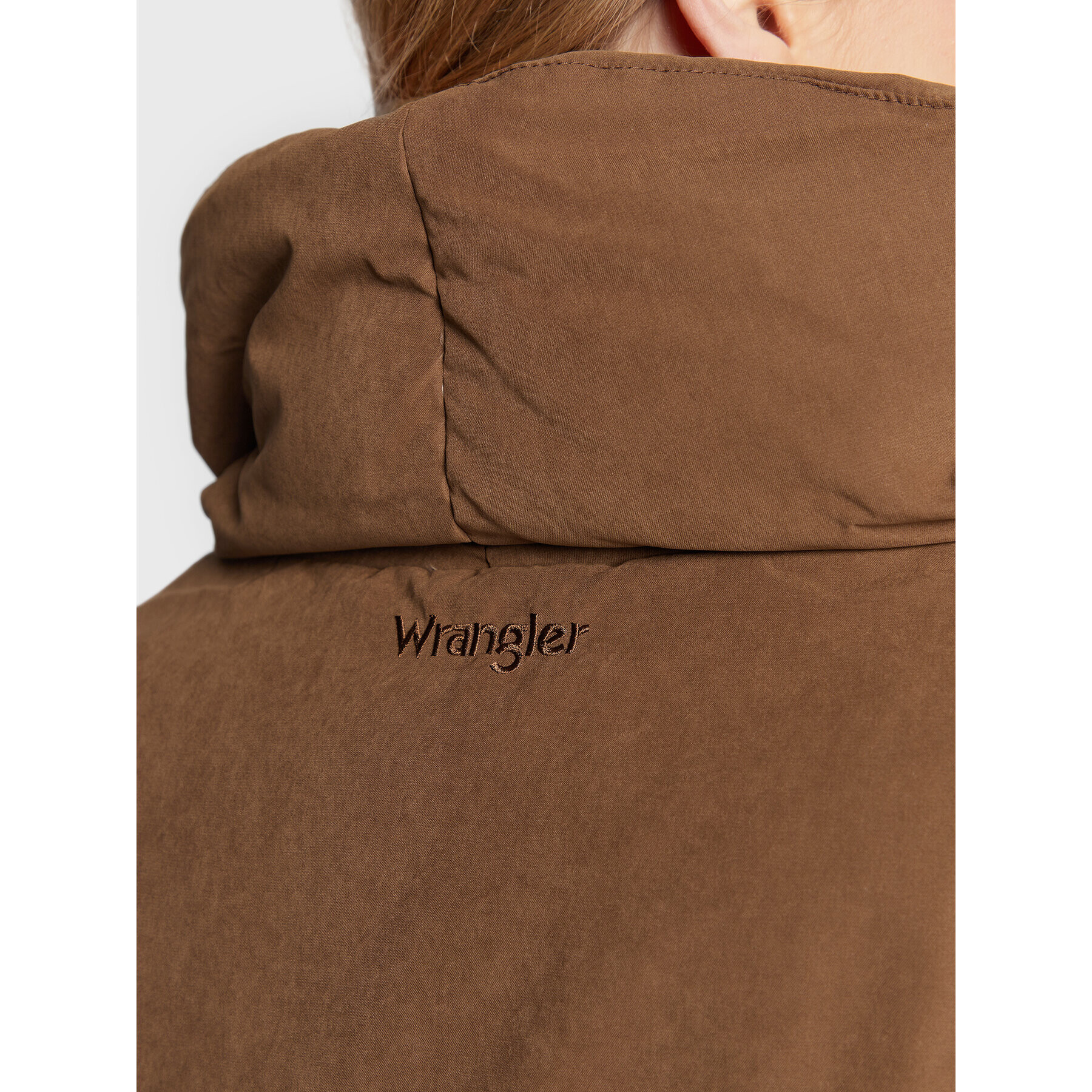 Wrangler Пухено яке Duvet W4T7XFXEP 112319264 Кафяв Relaxed Fit - Pepit.bg